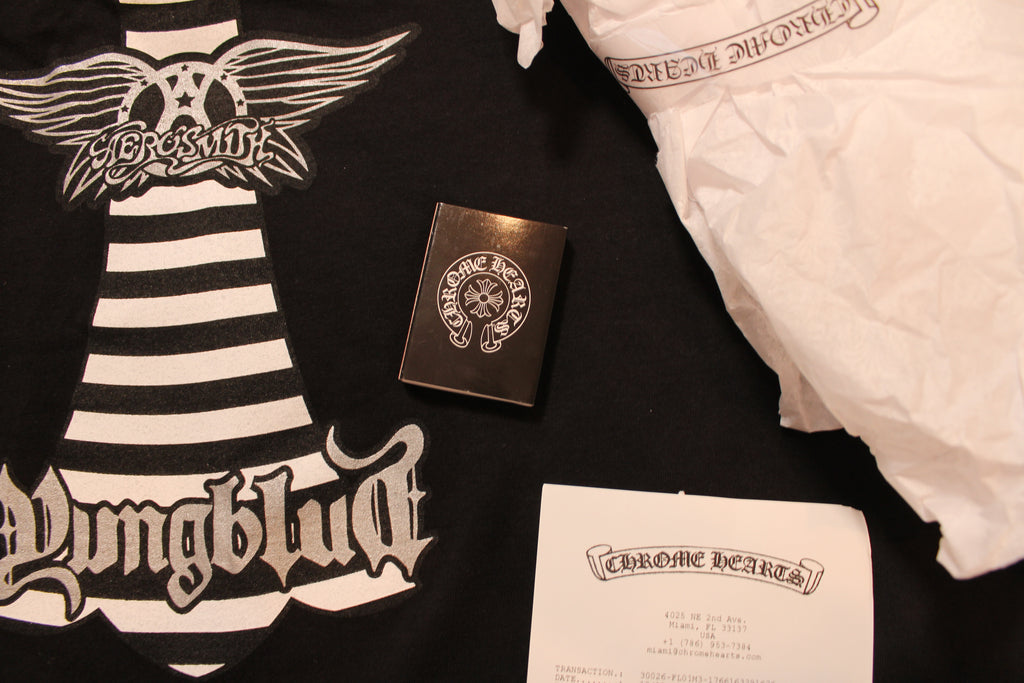 Chrome Hearts Foti x Yungblud x Aerosmith Black Pocket Tee