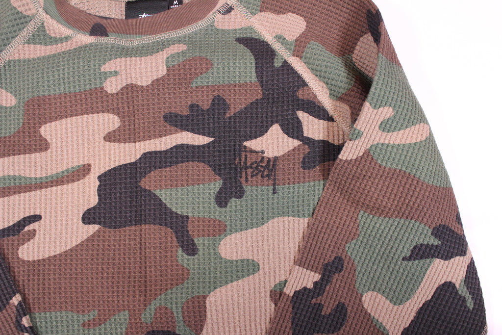 BASIC STÜSSY THERMAL Woodland Camo