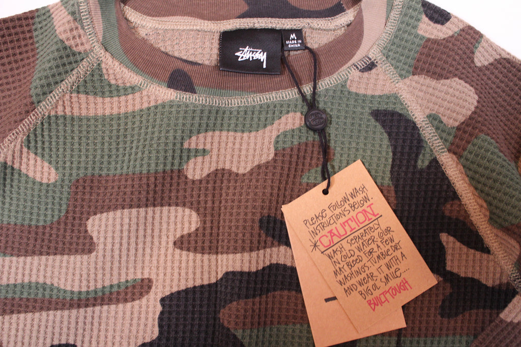 BASIC STÜSSY THERMAL Woodland Camo