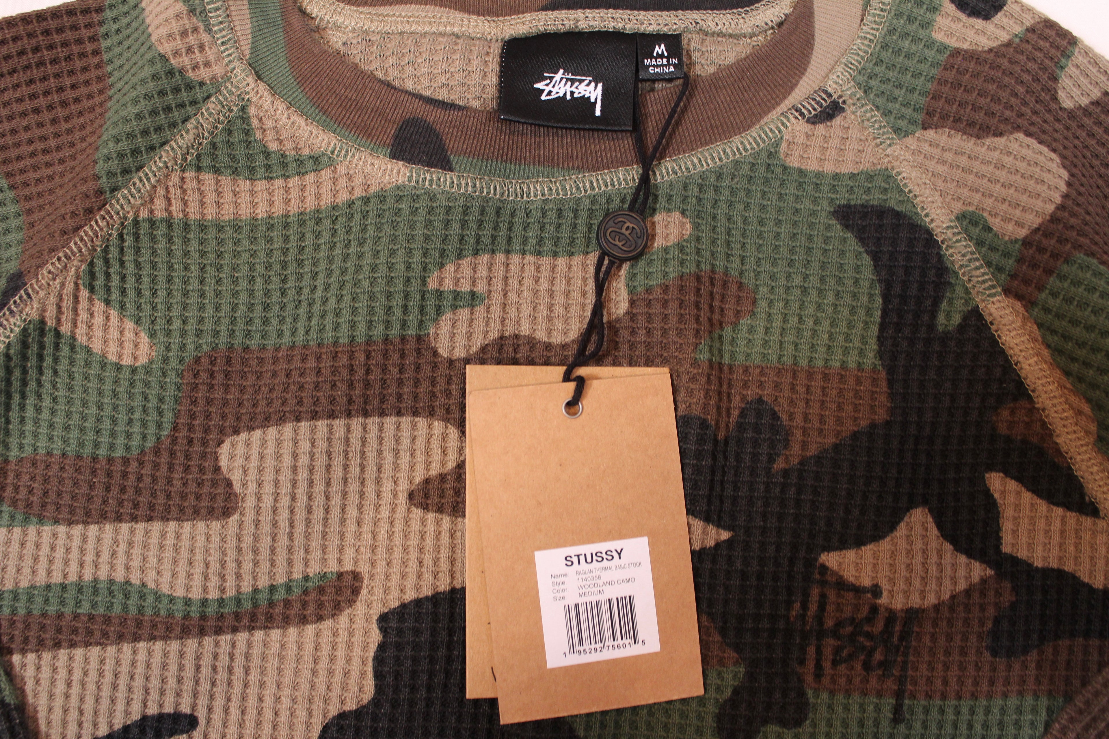 BASIC STÜSSY THERMAL Woodland Camo