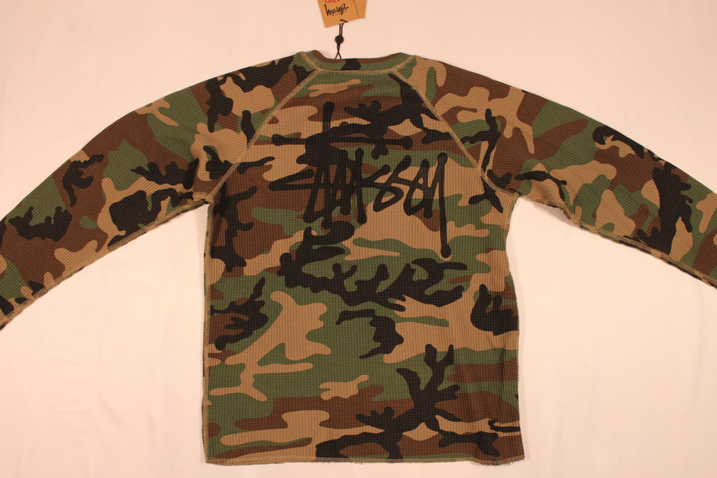 BASIC STÜSSY THERMAL Woodland Camo