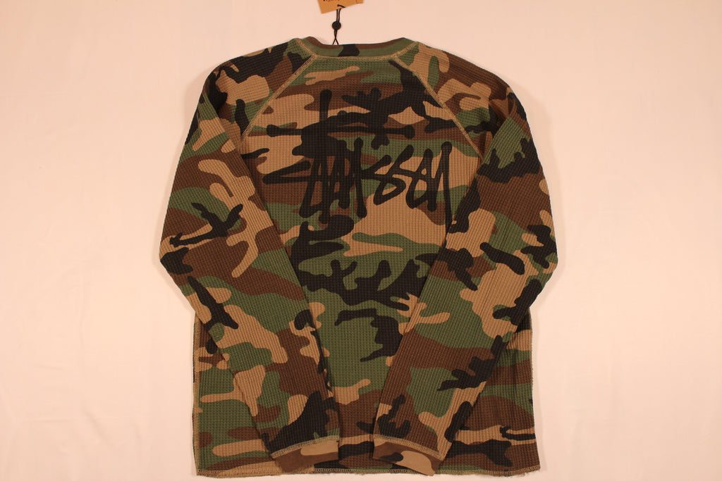 BASIC STÜSSY THERMAL Woodland Camo