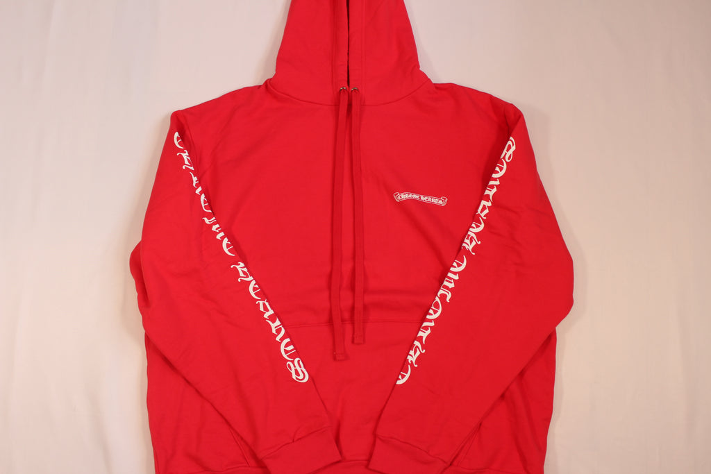 Chrome Hearts Red Scroll Hoodie