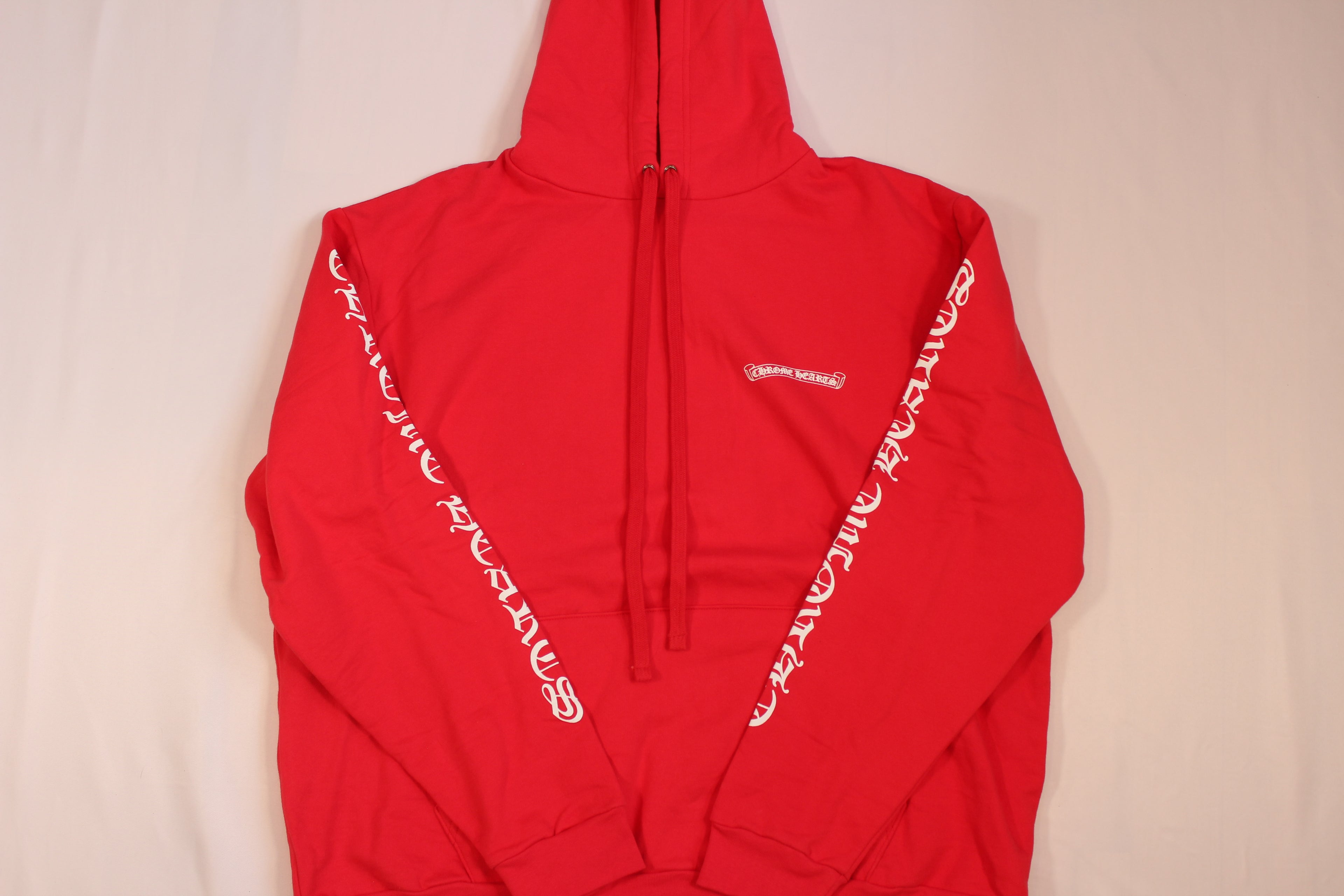 Chrome Hearts Red Scroll Hoodie