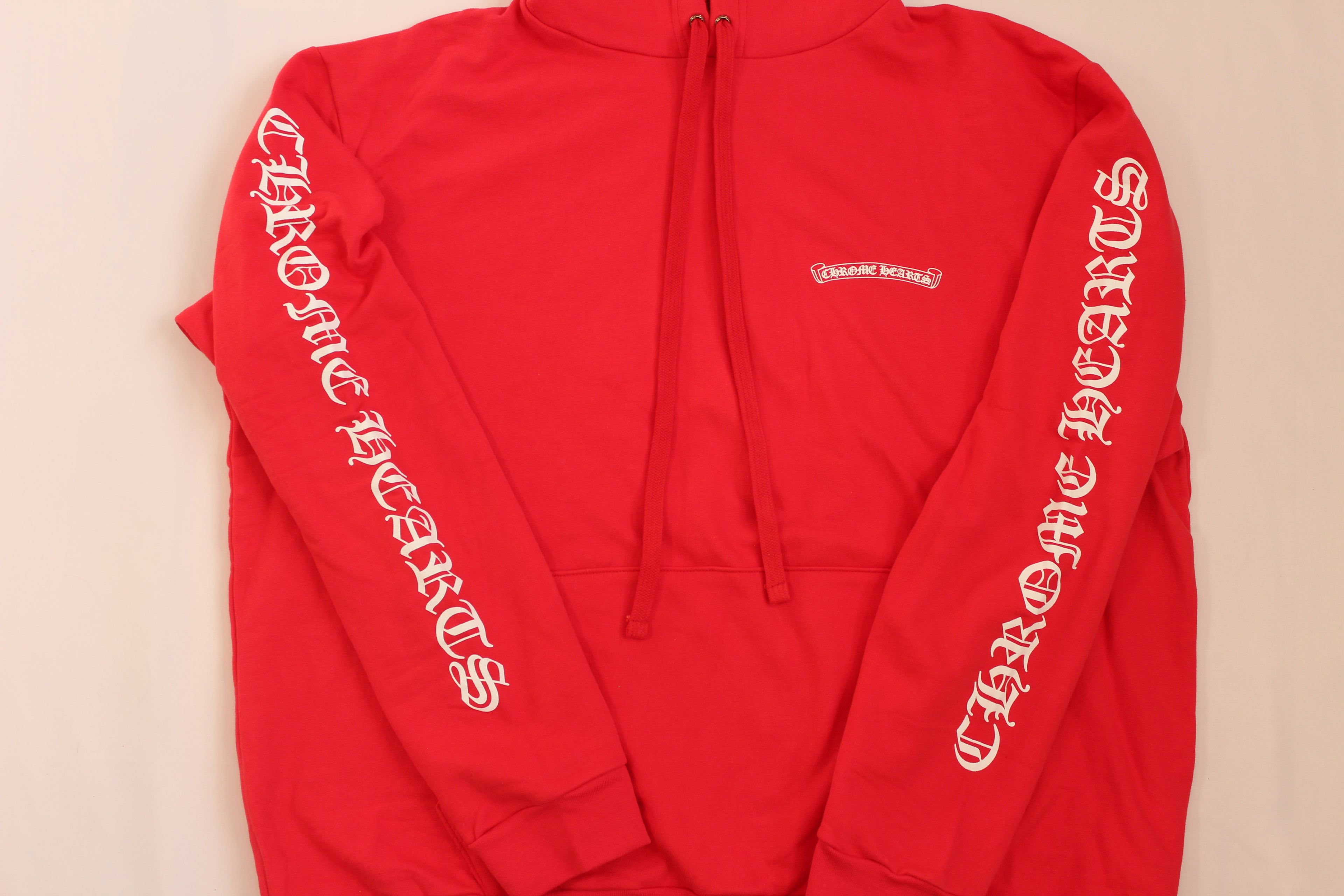 Chrome Hearts Red Scroll Hoodie