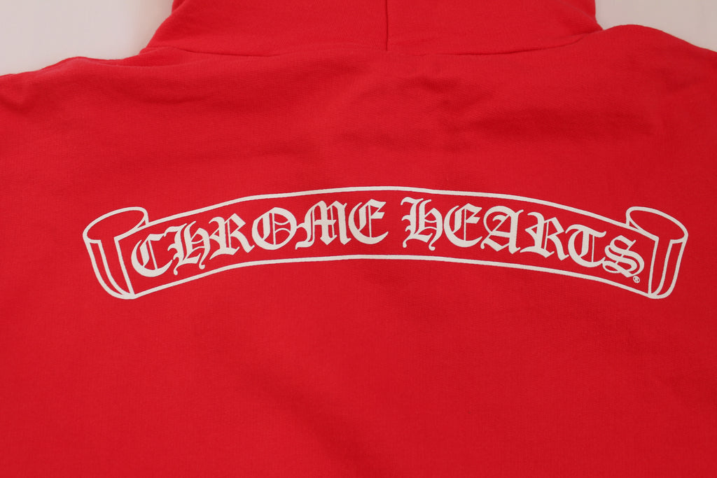 Chrome Hearts Red Scroll Hoodie