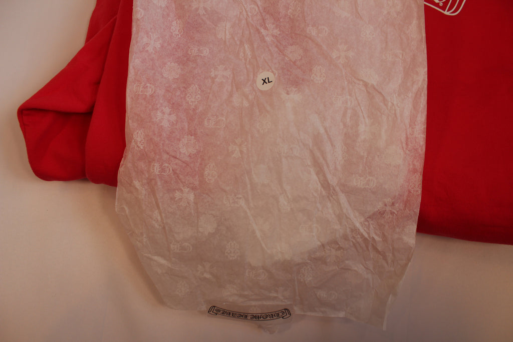 Chrome Hearts Red Scroll Hoodie