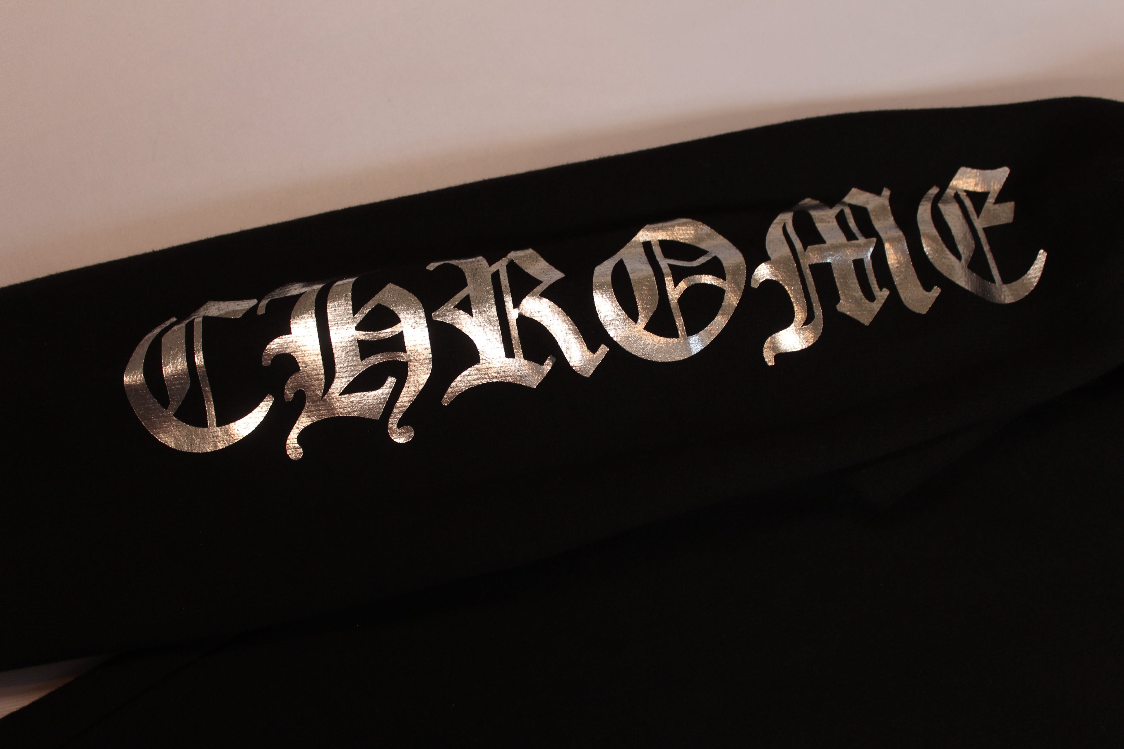 Chrome Hearts 1988 Silver Vertical Logo Hoodie