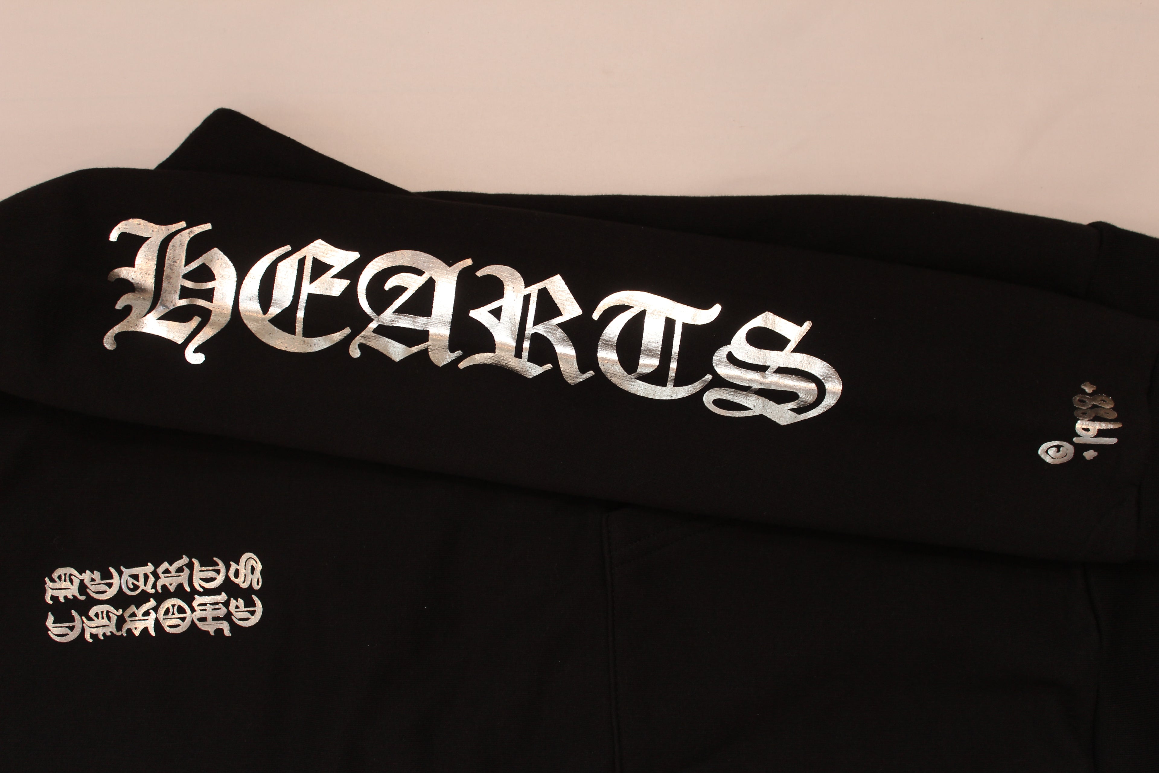 Chrome Hearts 1988 Silver Vertical Logo Hoodie