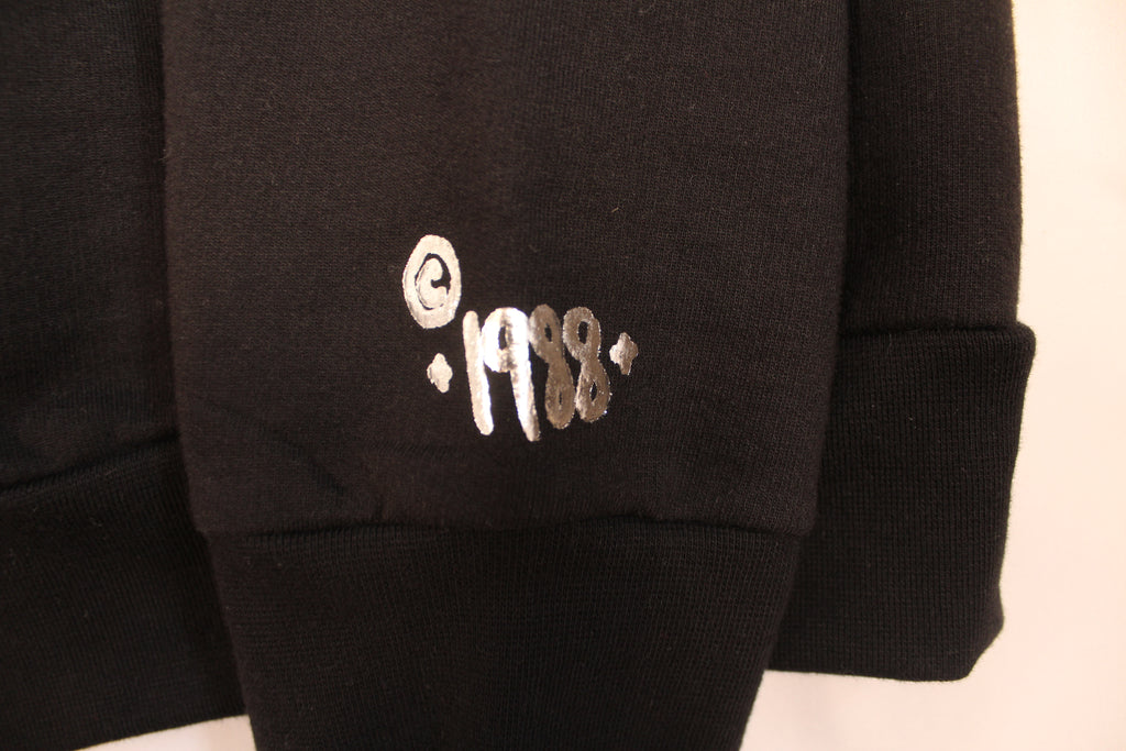 Chrome Hearts 1988 Silver Vertical Logo Hoodie