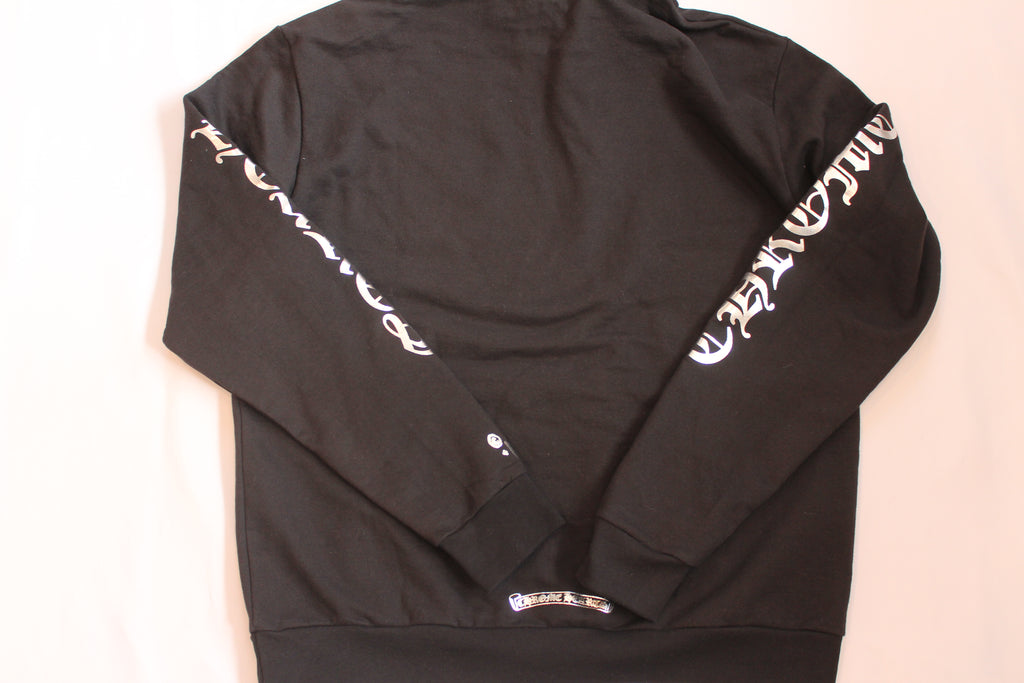 Chrome Hearts 1988 Silver Vertical Logo Hoodie