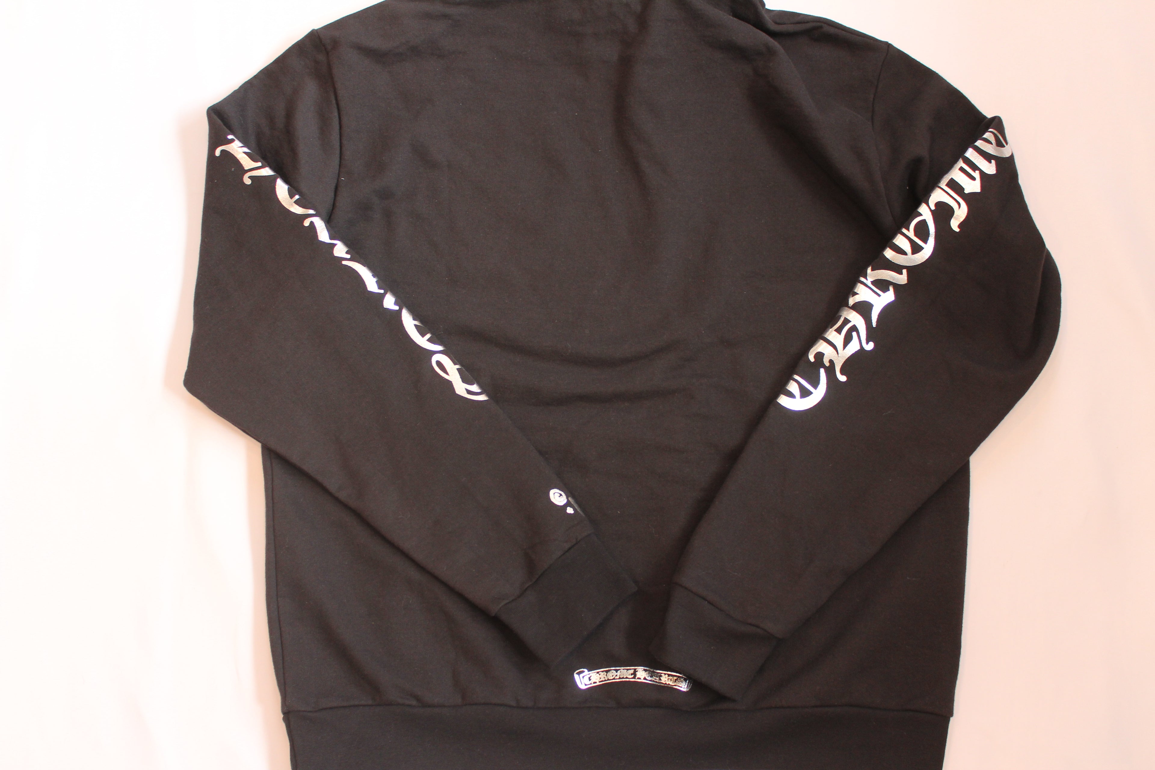 Chrome Hearts 1988 Silver Vertical Logo Hoodie