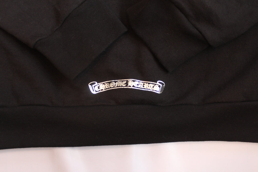 Chrome Hearts 1988 Silver Vertical Logo Hoodie