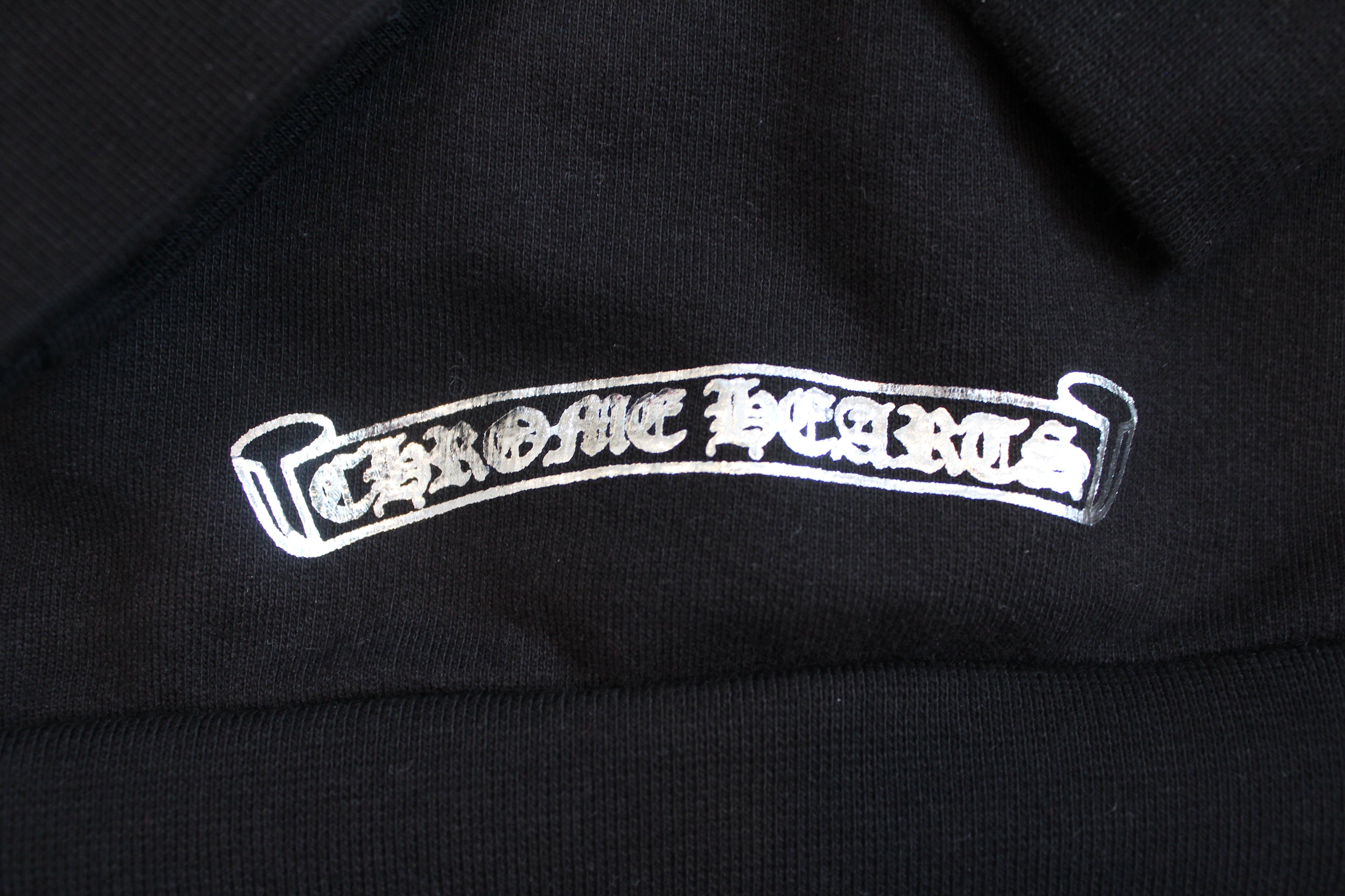 Chrome Hearts 1988 Silver Vertical Logo Hoodie