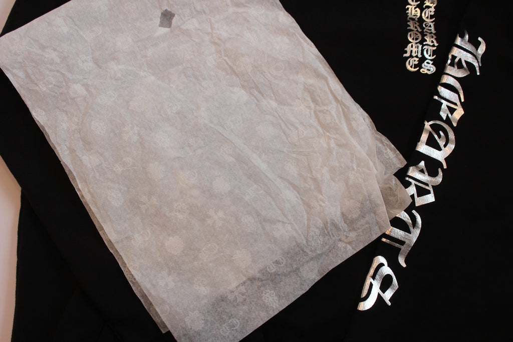 Chrome Hearts 1988 Silver Vertical Logo Hoodie