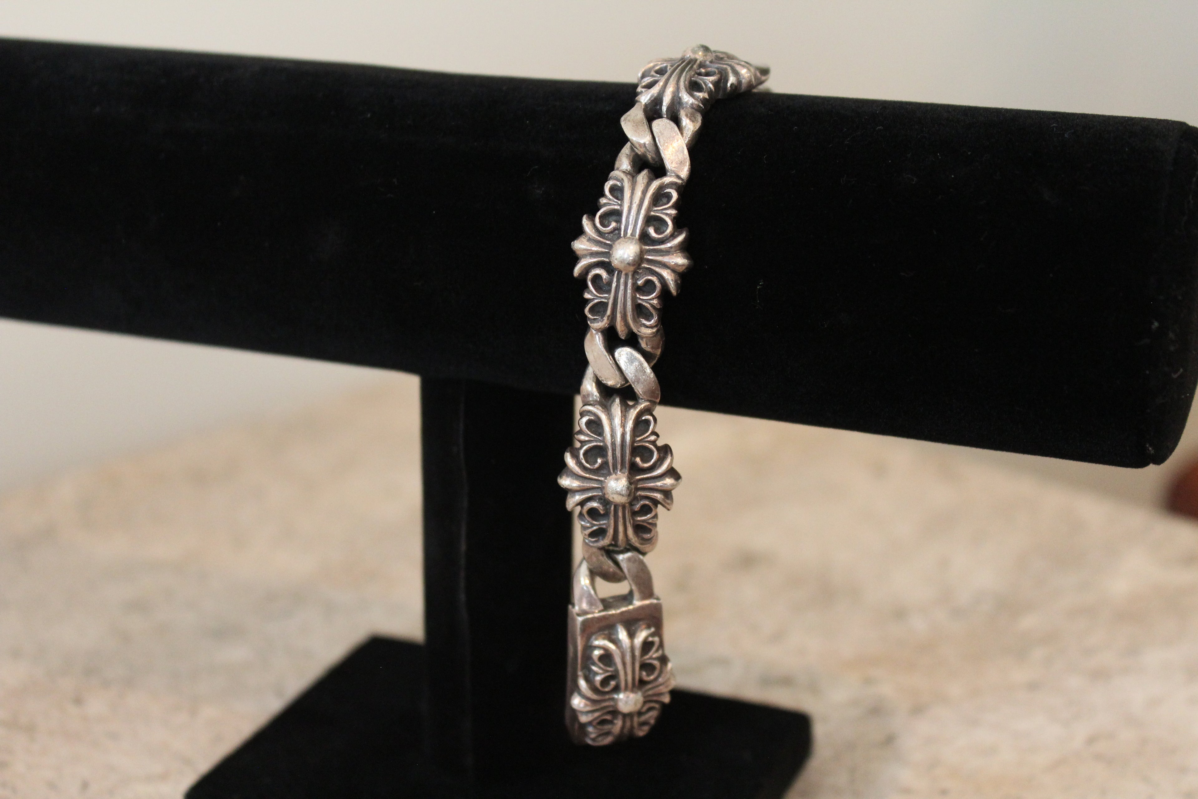 Chrome Hearts Keeper Link Bracelet (Silver)