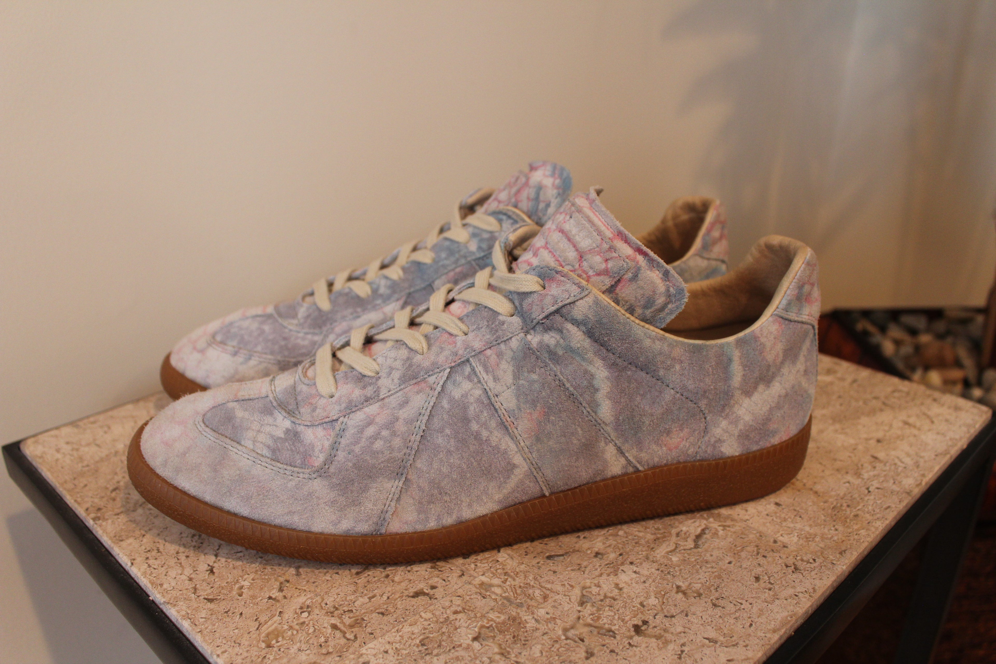 Maison Margiela Replica Low GAT A/W 12 Reptile Print Suede