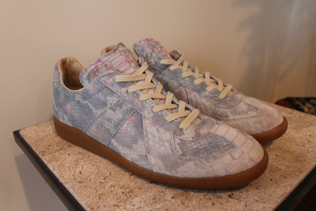 Maison Margiela Replica Low GAT A/W 12 Reptile Print Suede