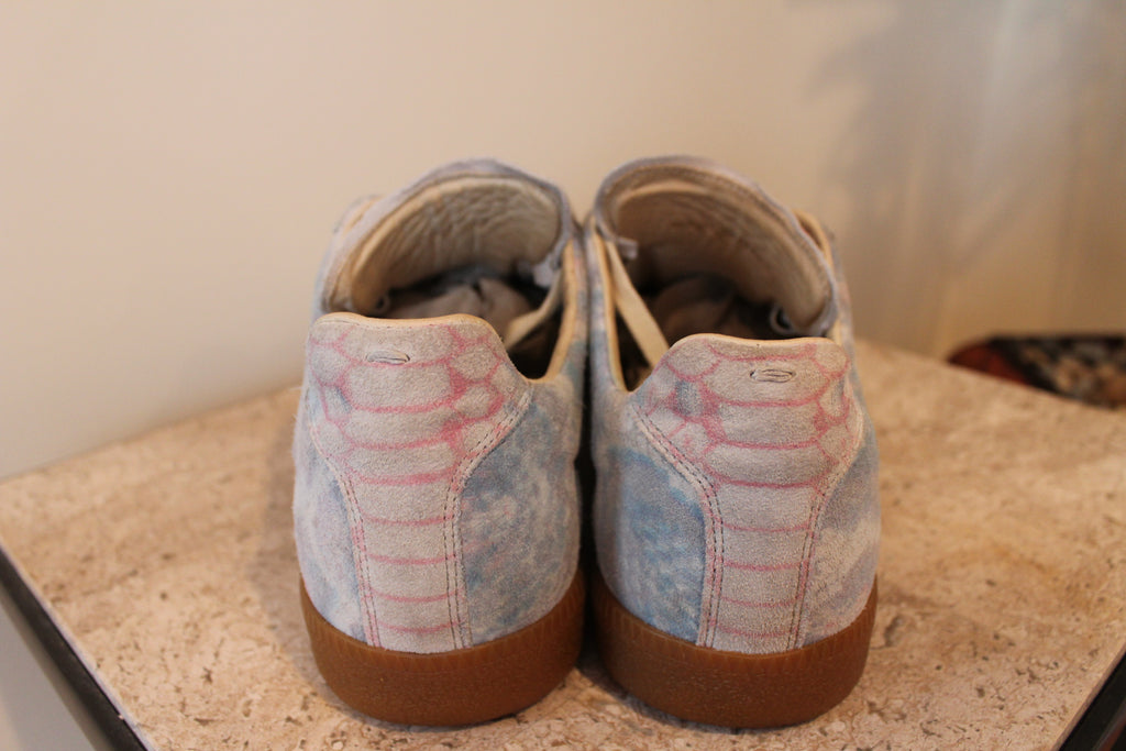 Maison Margiela Replica Low GAT A/W 12 Reptile Print Suede