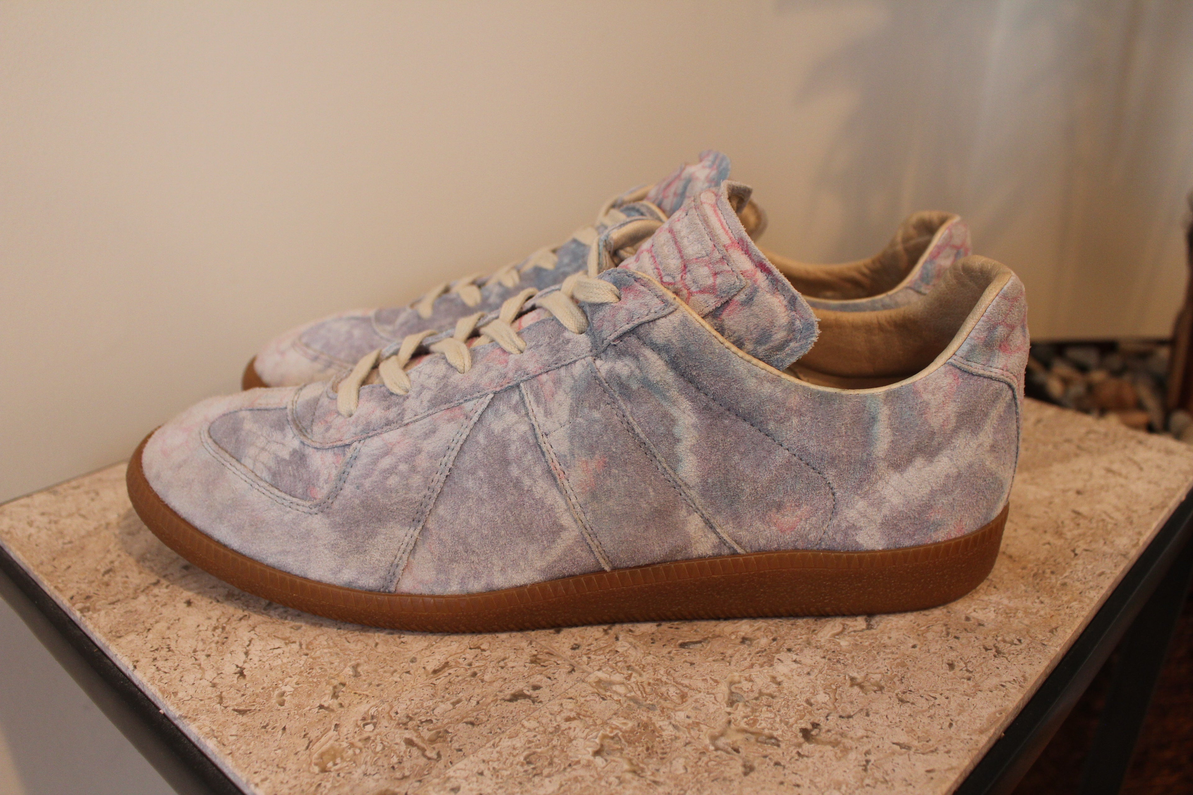 Maison Margiela Replica Low GAT A/W 12 Reptile Print Suede