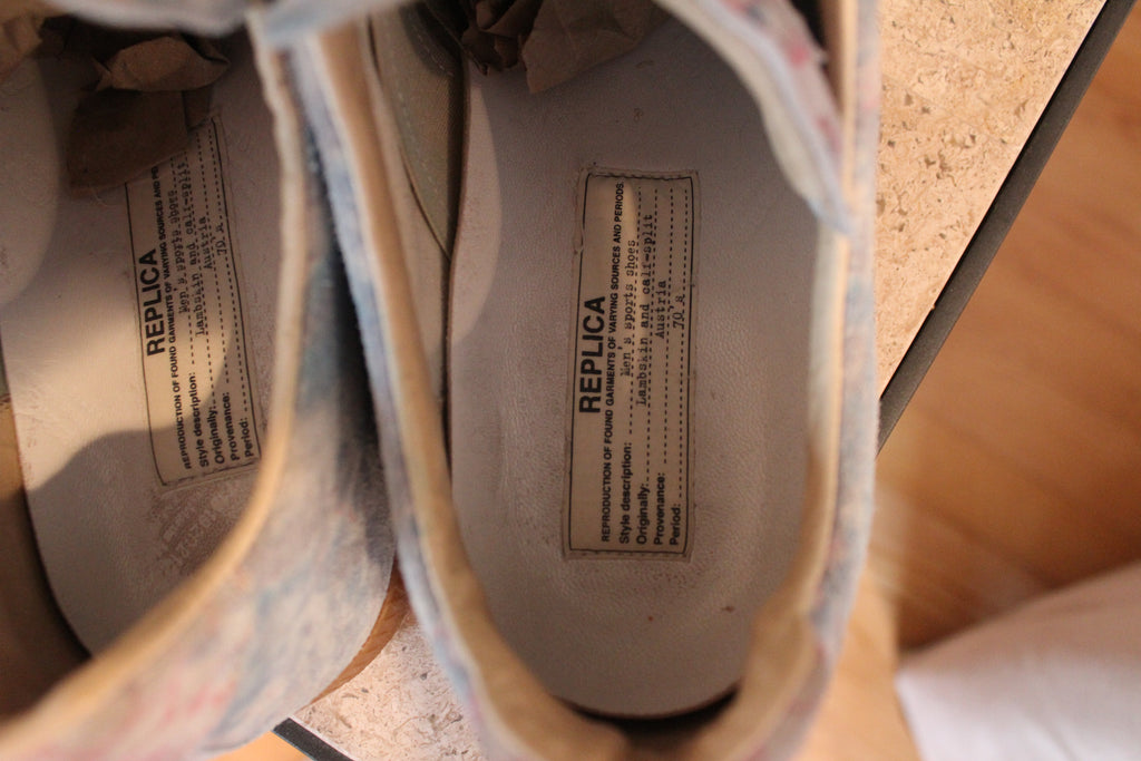 Maison Margiela Replica Low GAT A/W 12 Reptile Print Suede