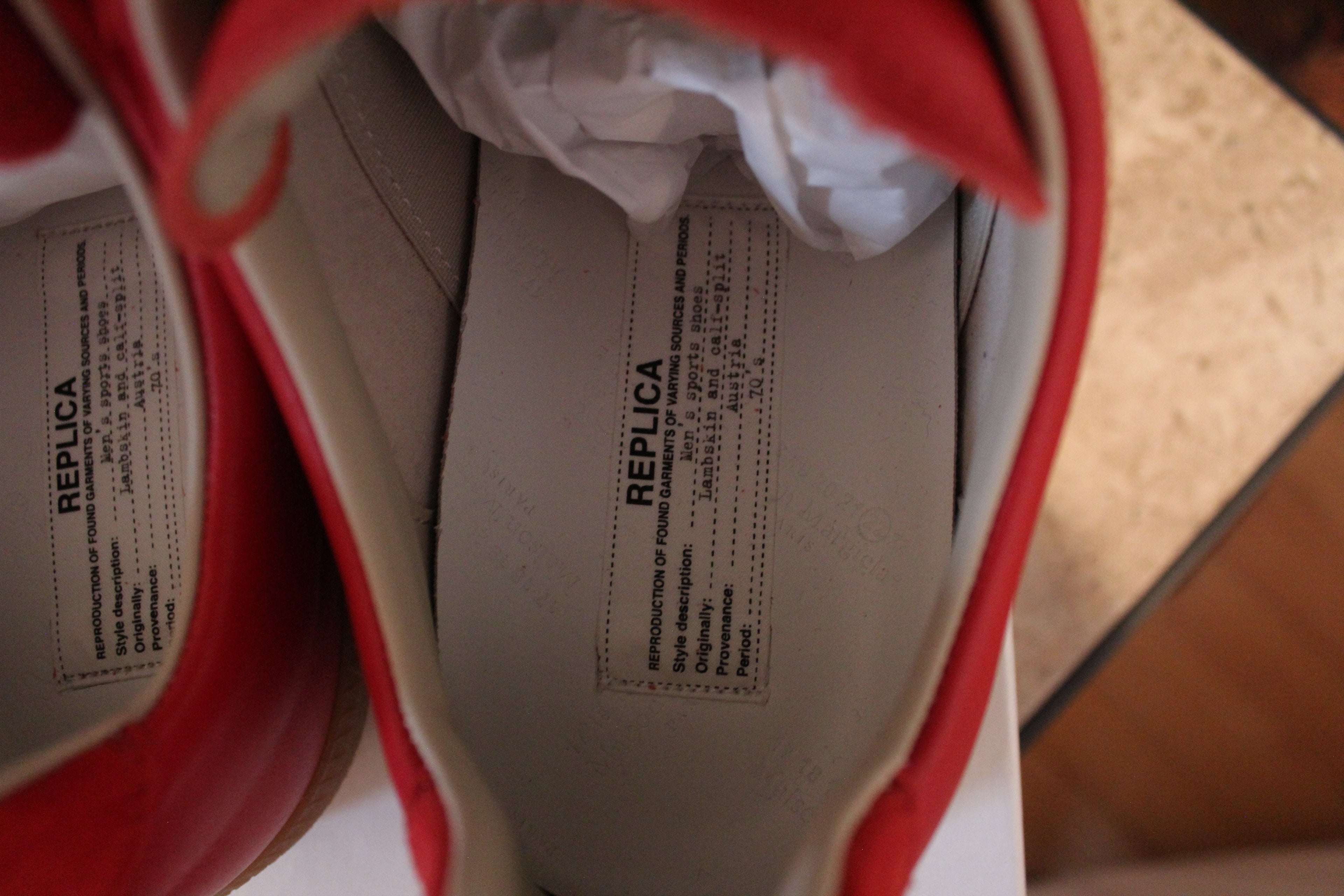 Maison Margiela Replica Low GAT 'Red'