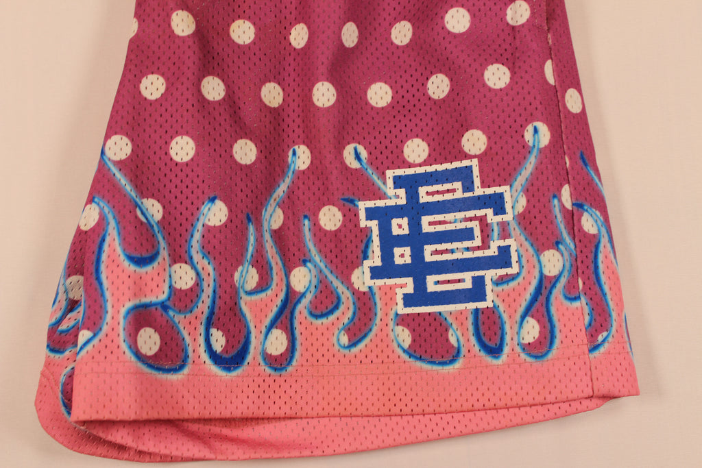 Eric Emanuel Pink Polka Dot Flame Shorts