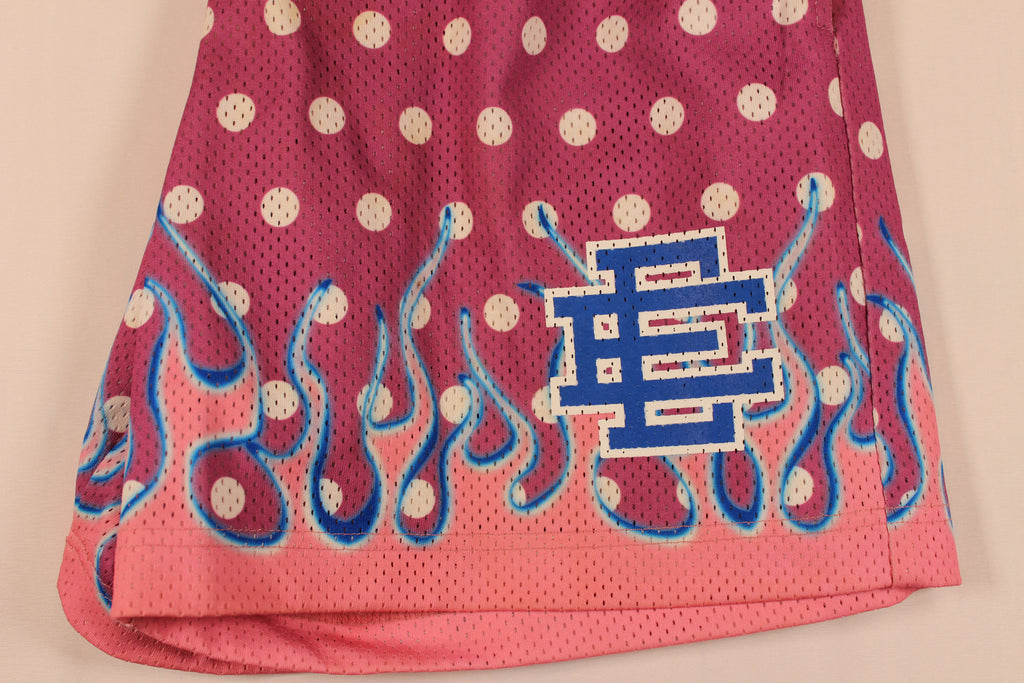 Eric Emanuel Pink Polka Dot Flame Shorts
