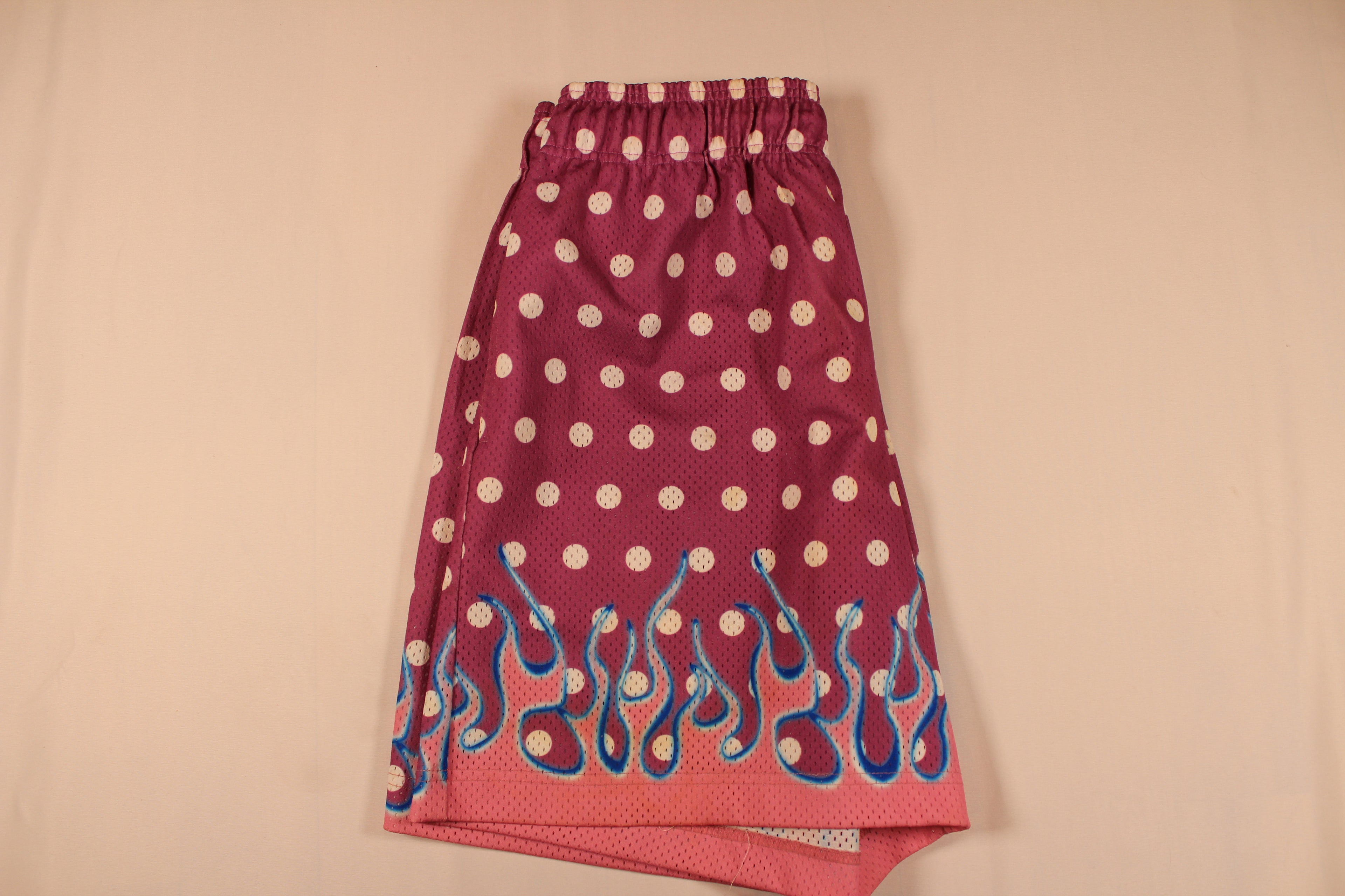 Eric Emanuel Pink Polka Dot Flame Shorts