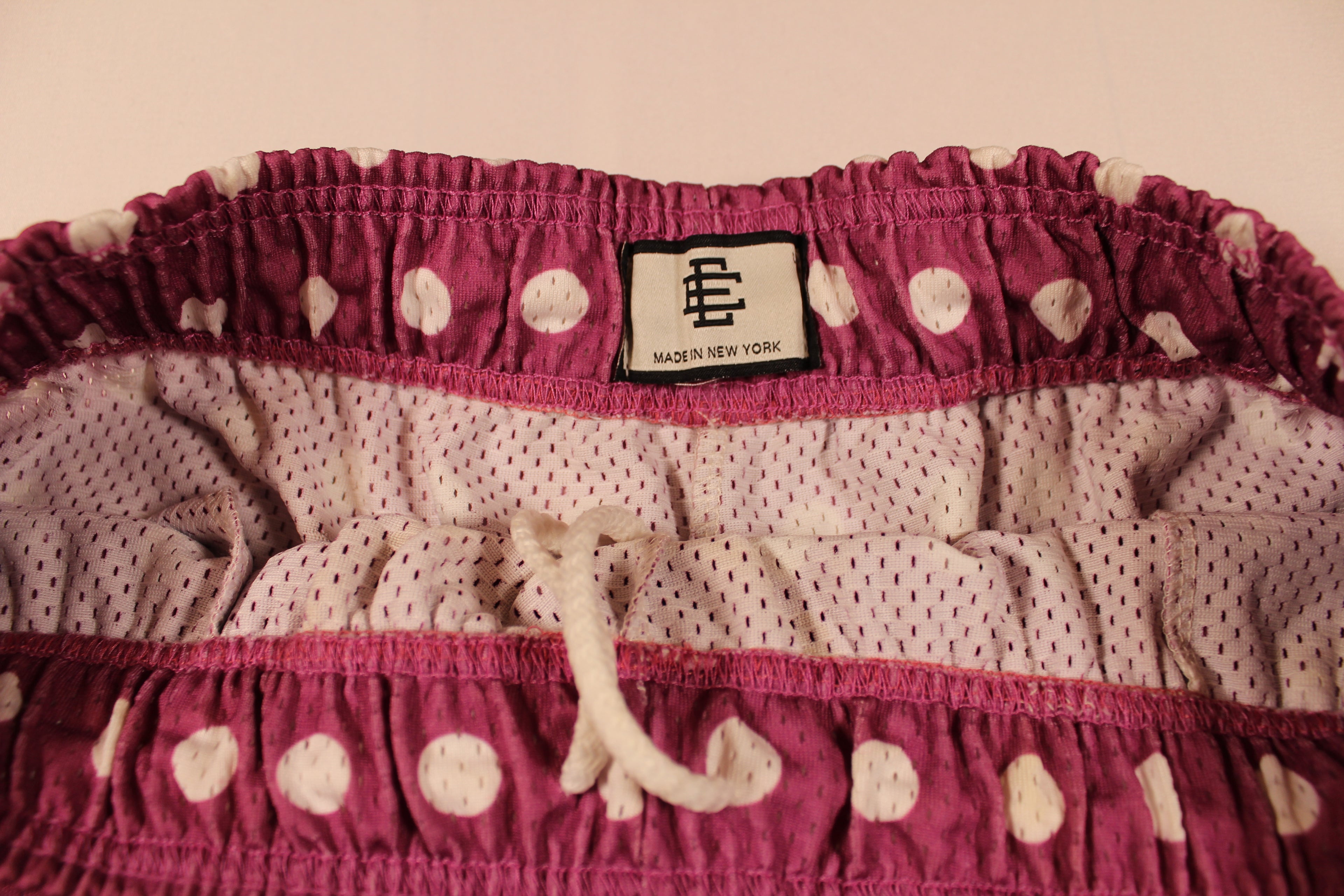 Eric Emanuel Pink Polka Dot Flame Shorts