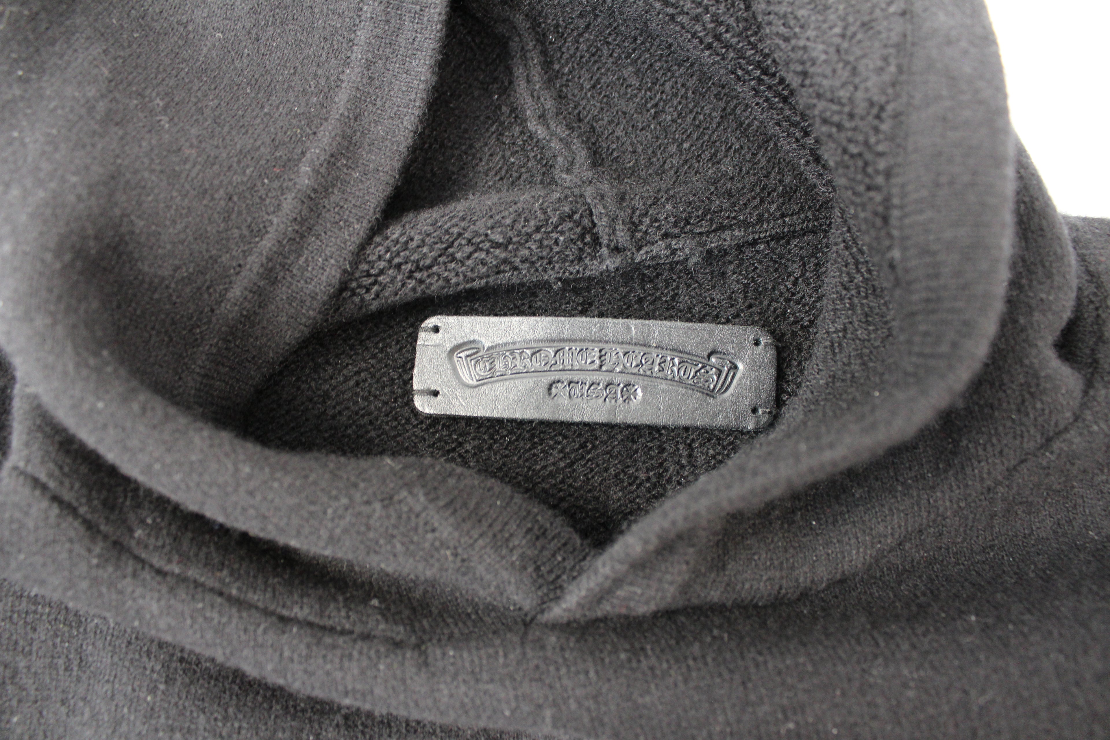 Chrome Hearts Cashmere Embroidered Floral Sleeve Hoodie