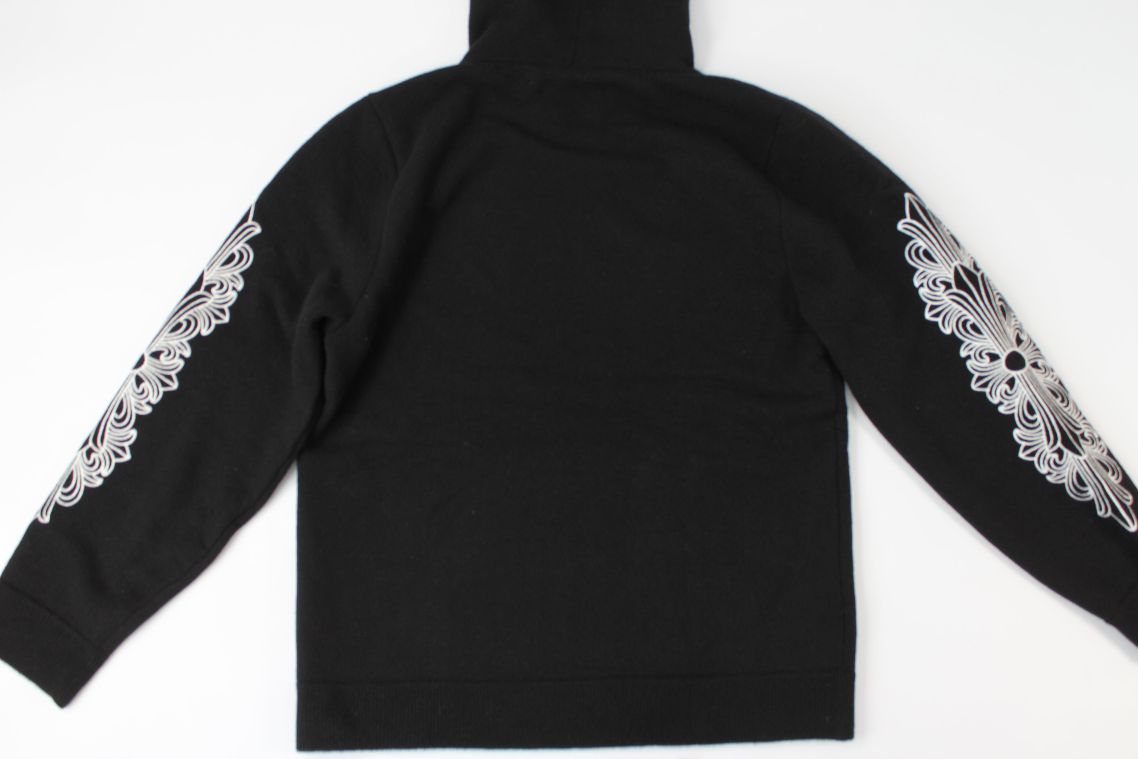 Chrome Hearts Cashmere Embroidered Floral Sleeve Hoodie