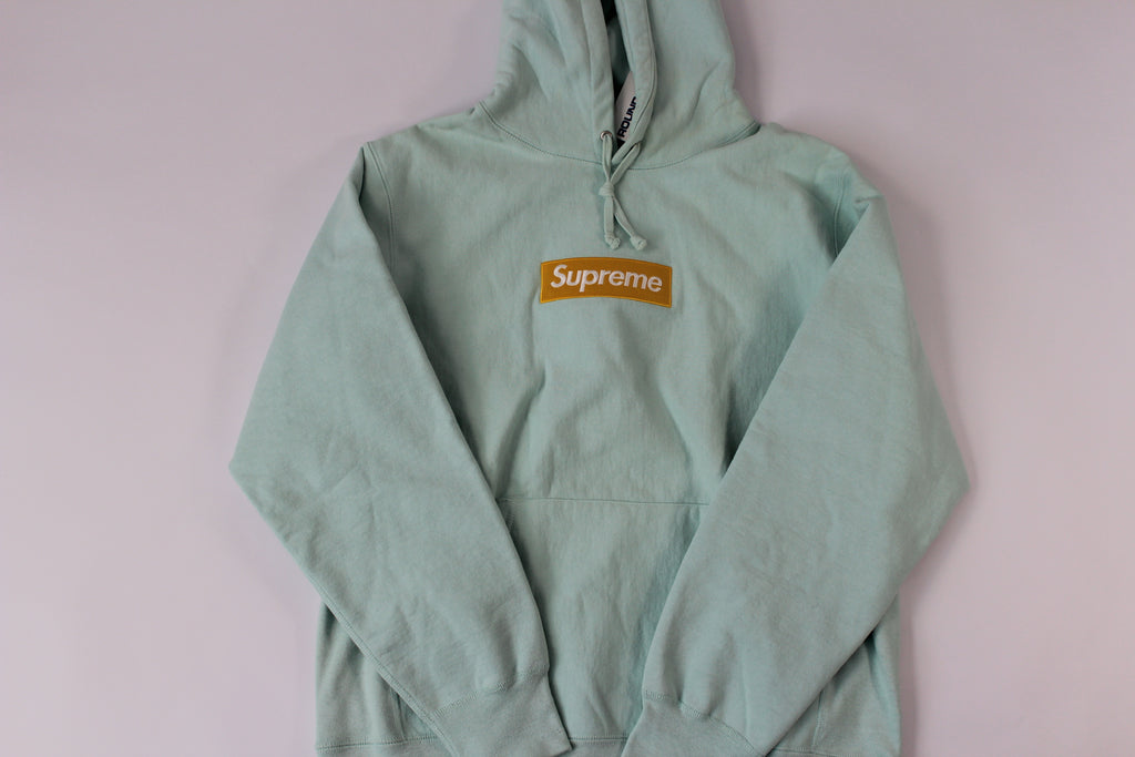 Supreme Box Logo Hooded Sweatshirt 'Ice Blue'