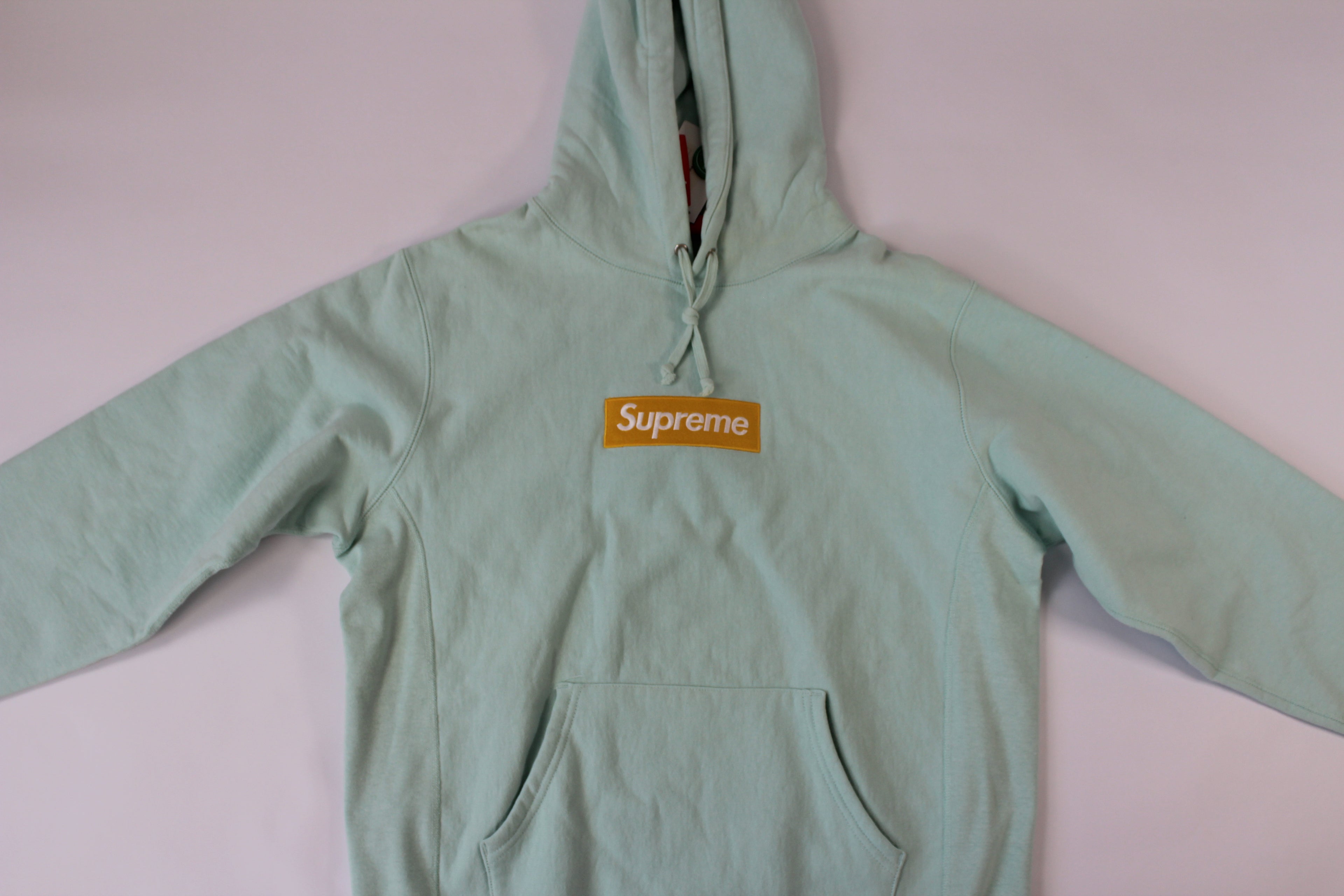 Supreme Box Logo Hooded Sweatshirt 'Ice Blue'