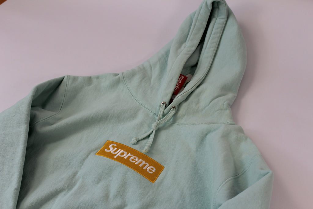 Supreme Box Logo Hooded Sweatshirt 'Ice Blue'