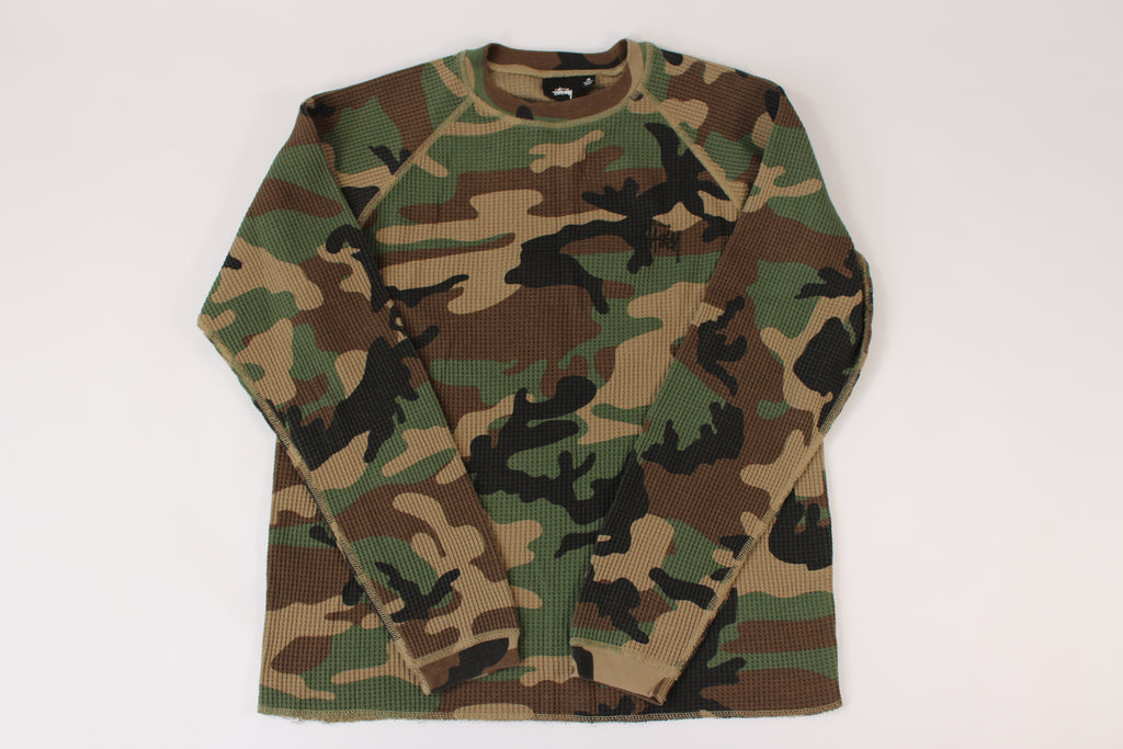 BASIC STÜSSY THERMAL Woodland Camo