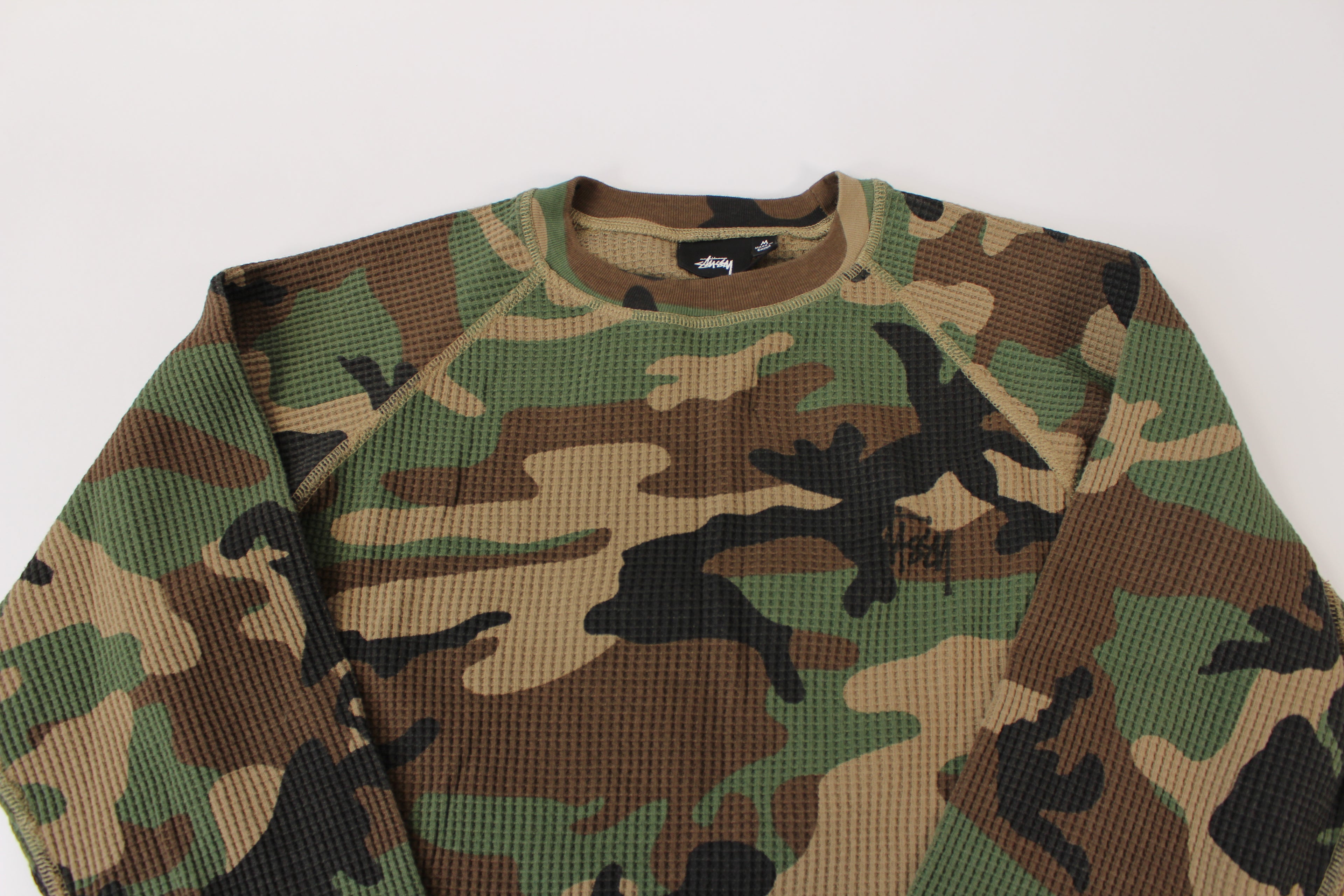 BASIC STÜSSY THERMAL Woodland Camo