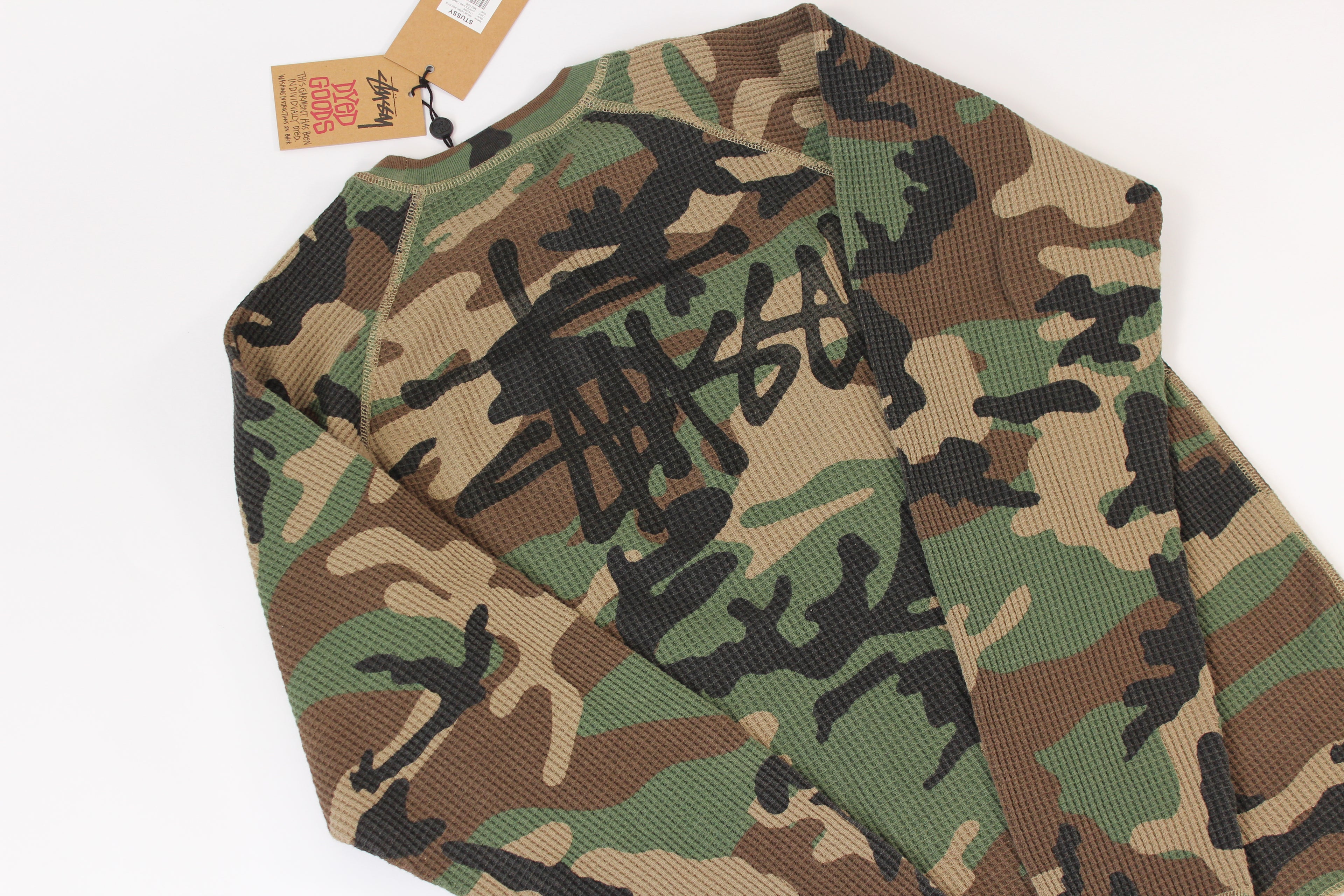 BASIC STÜSSY THERMAL Woodland Camo