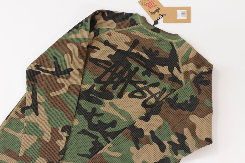 BASIC STÜSSY THERMAL Woodland Camo