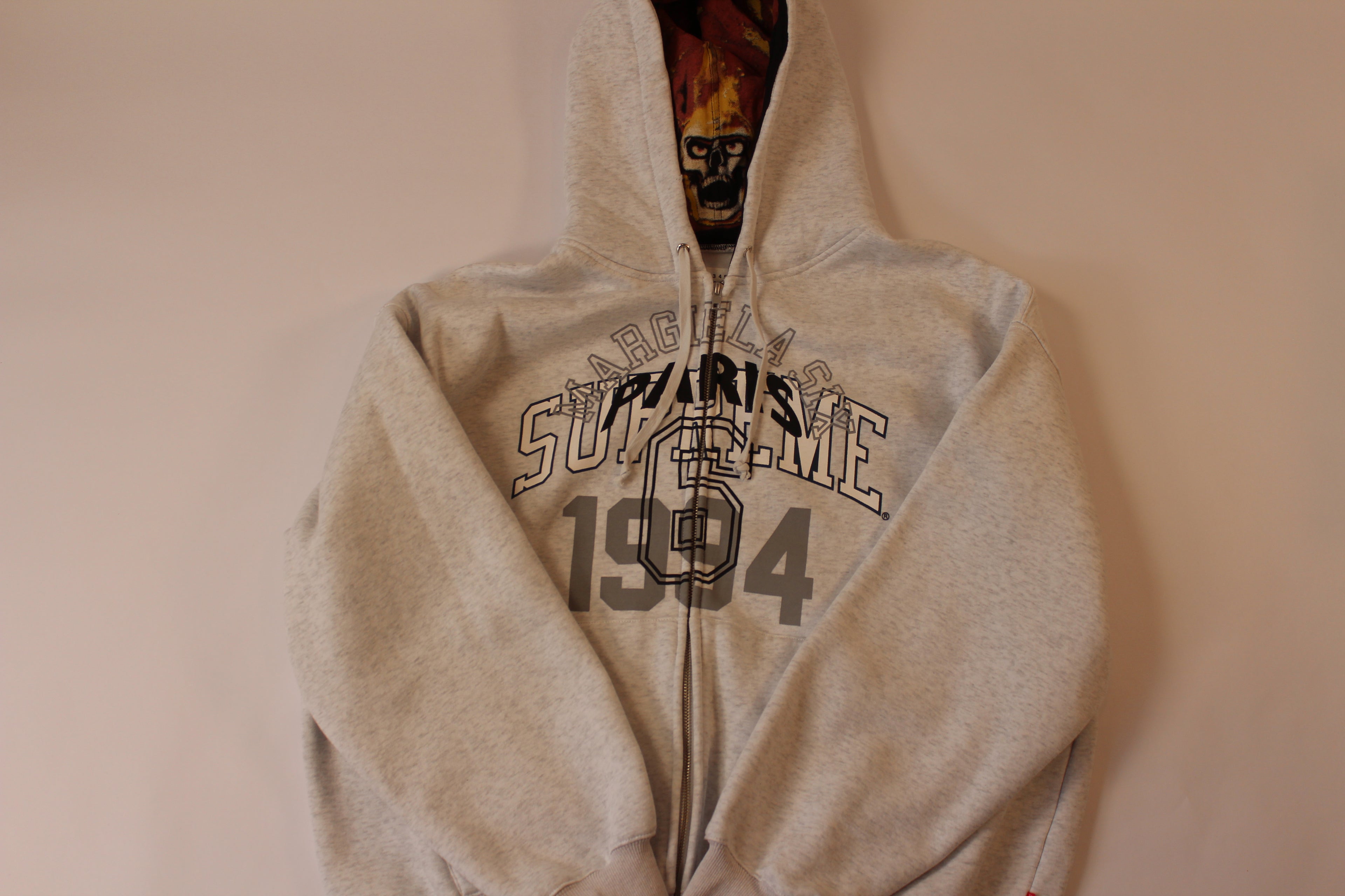 Supreme MM6 Maison Margiela Zip Up Hooded Sweatshirt