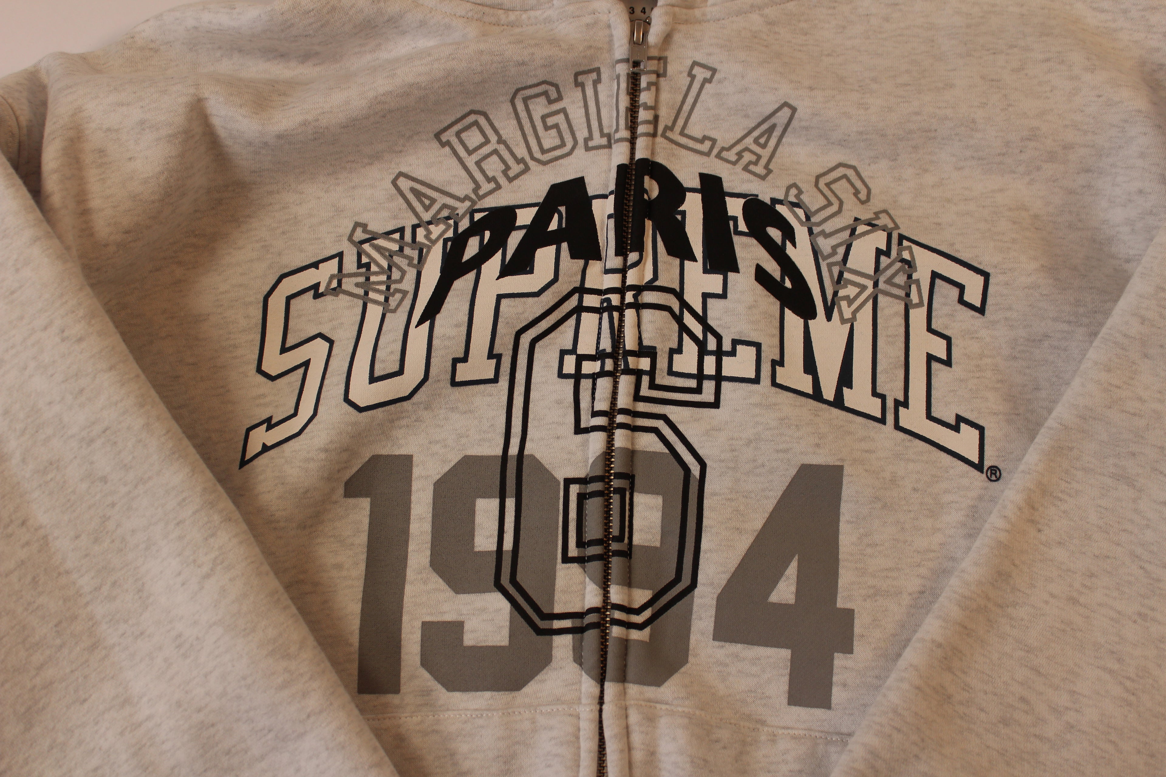 Supreme MM6 Maison Margiela Zip Up Hooded Sweatshirt