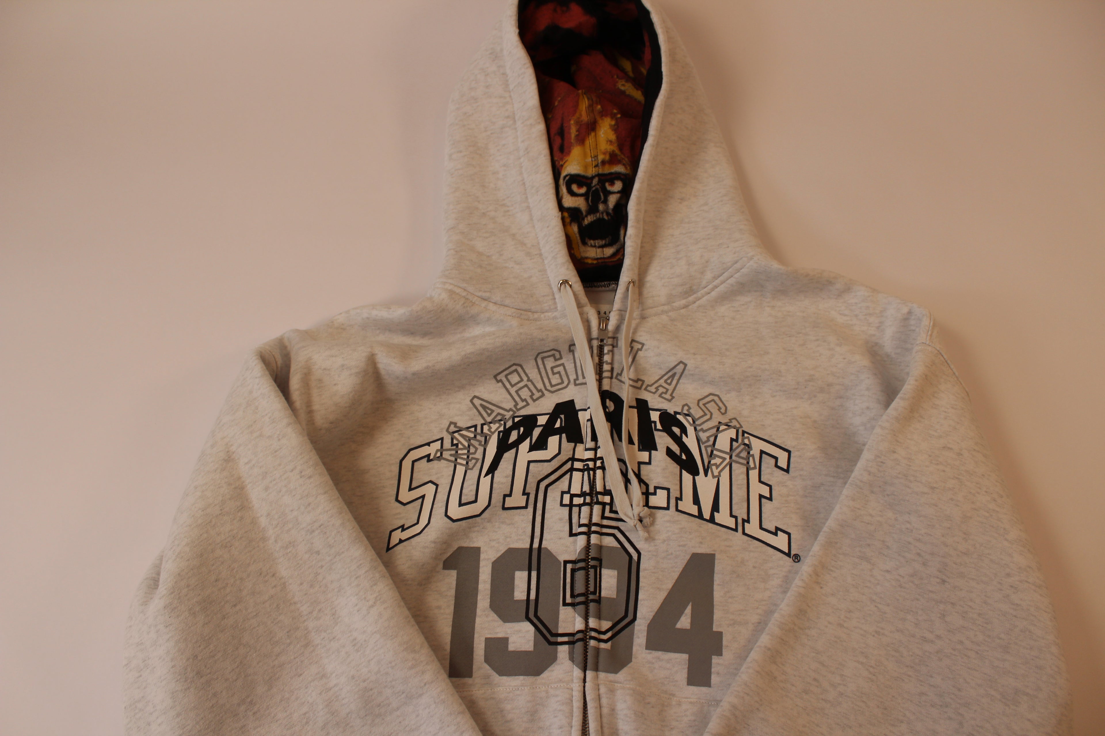 Supreme MM6 Maison Margiela Zip Up Hooded Sweatshirt