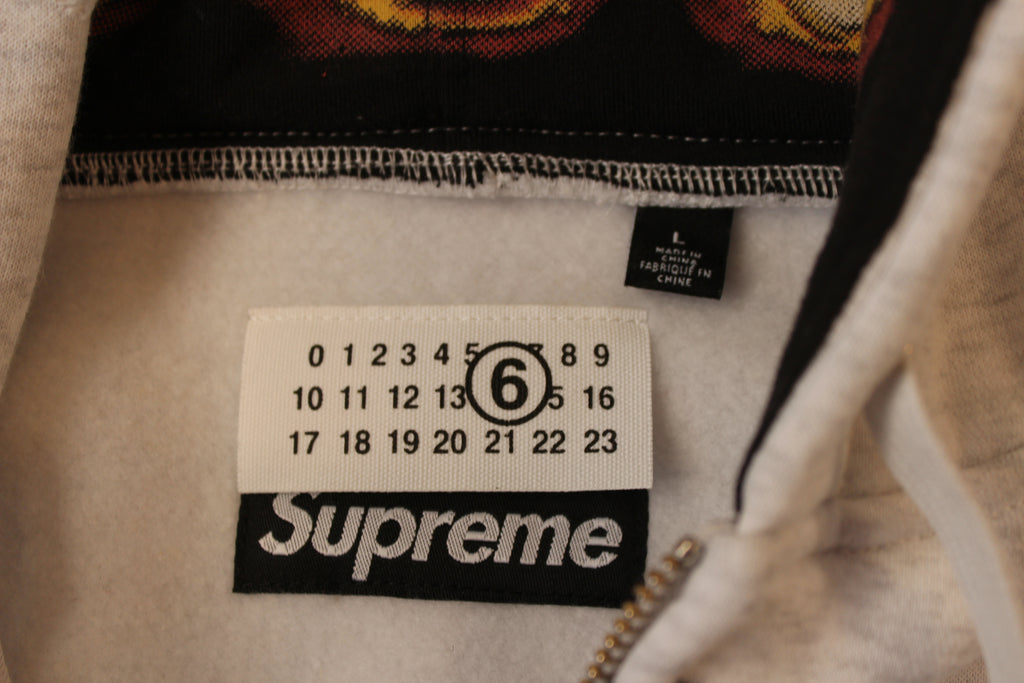Supreme MM6 Maison Margiela Zip Up Hooded Sweatshirt