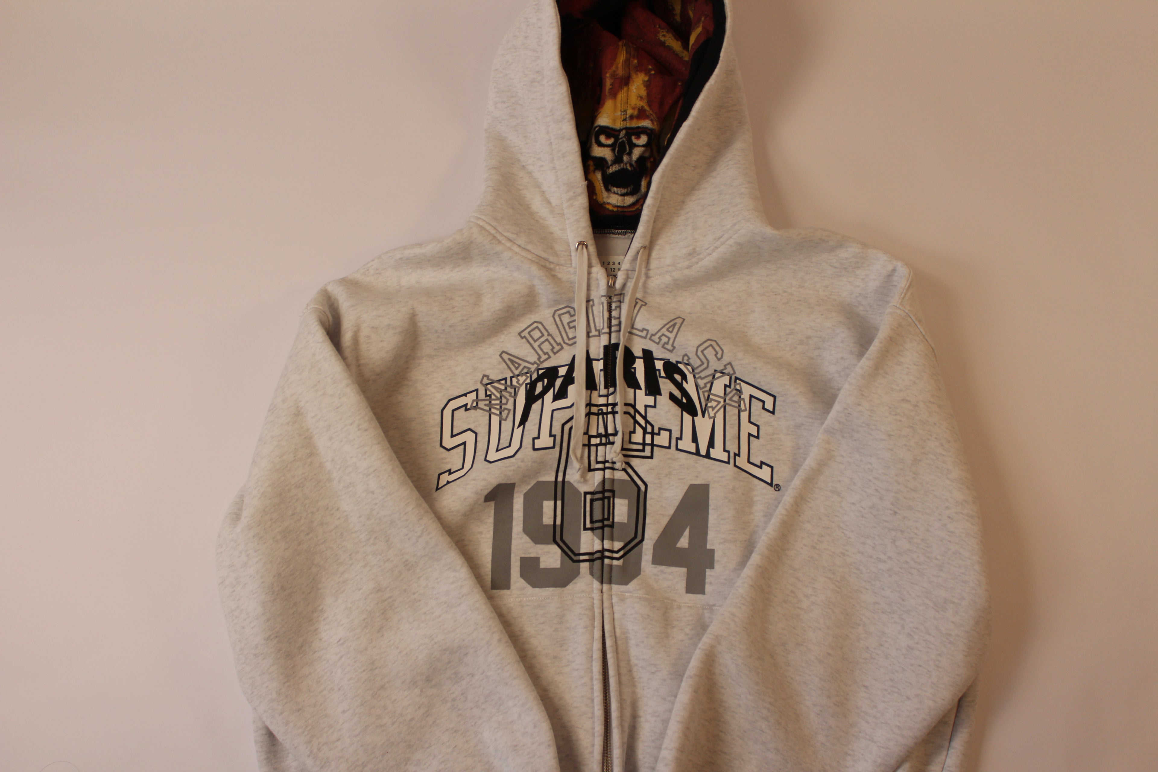 Supreme MM6 Maison Margiela Zip Up Hooded Sweatshirt