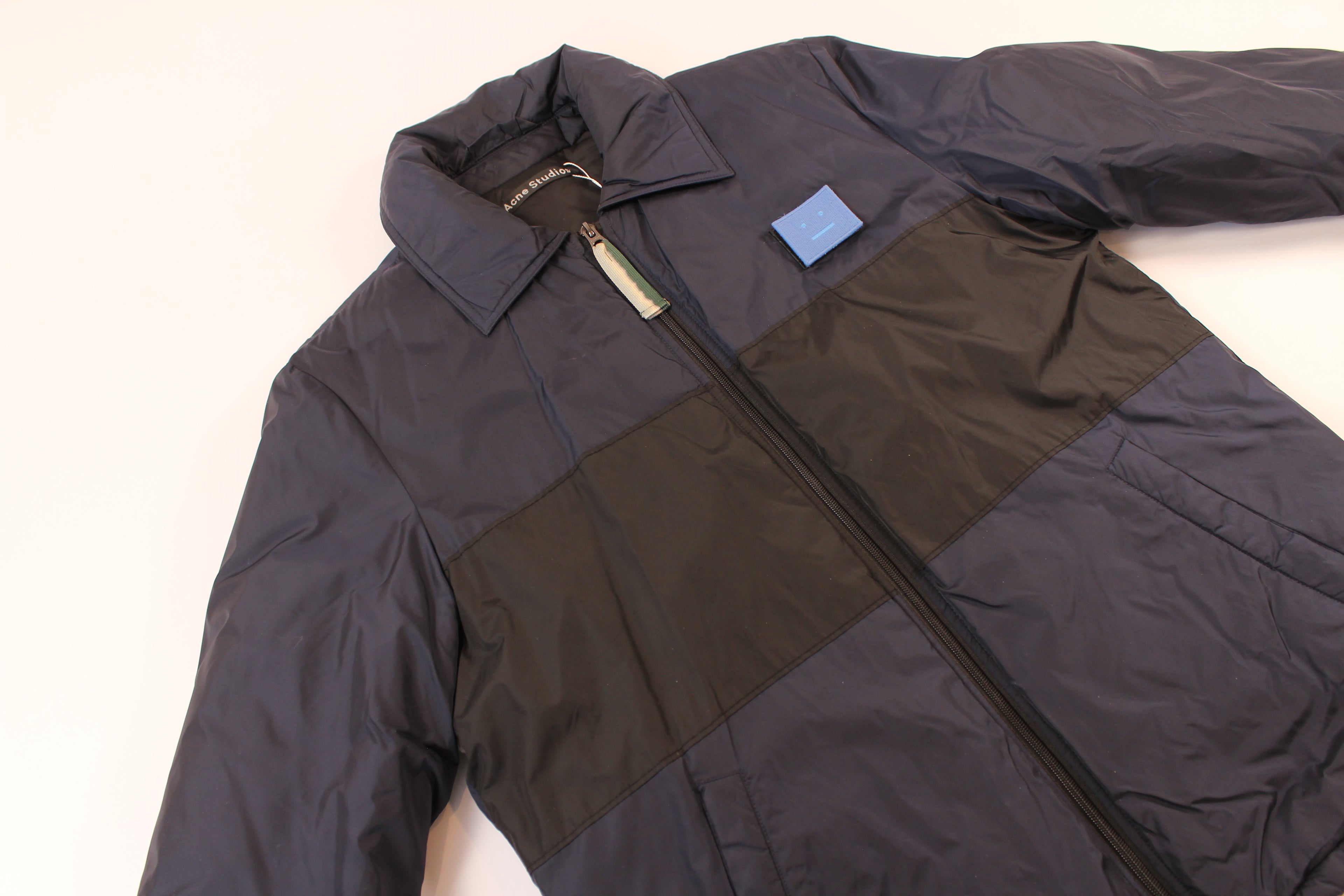 Acne Studios Face Patch Padded Bomber Jacket 'Navy'