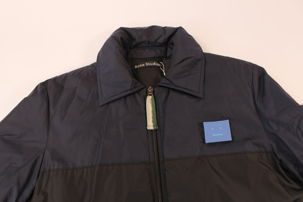 Acne Studios Face Patch Padded Bomber Jacket 'Navy'