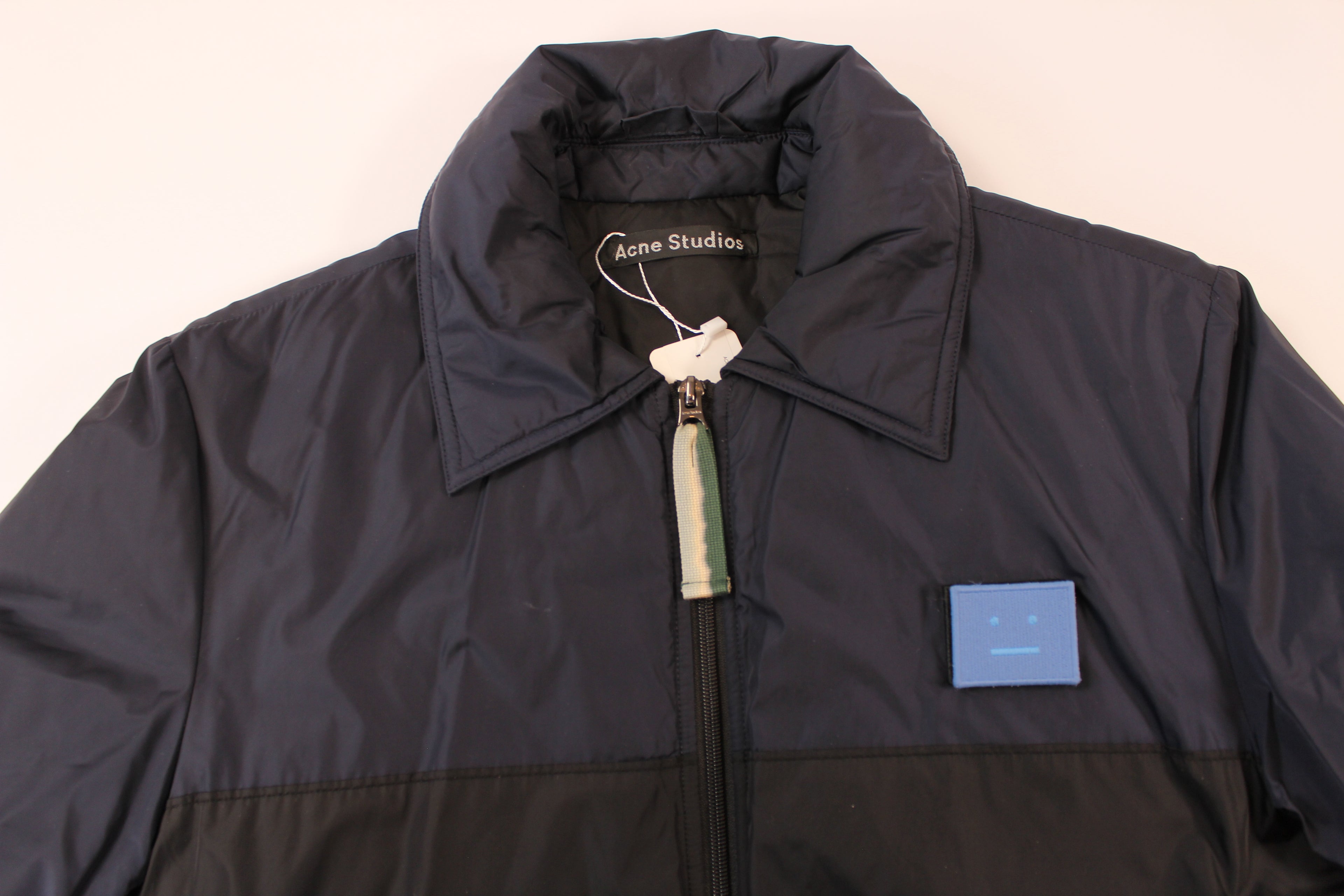 Acne Studios Face Patch Padded Bomber Jacket 'Navy'