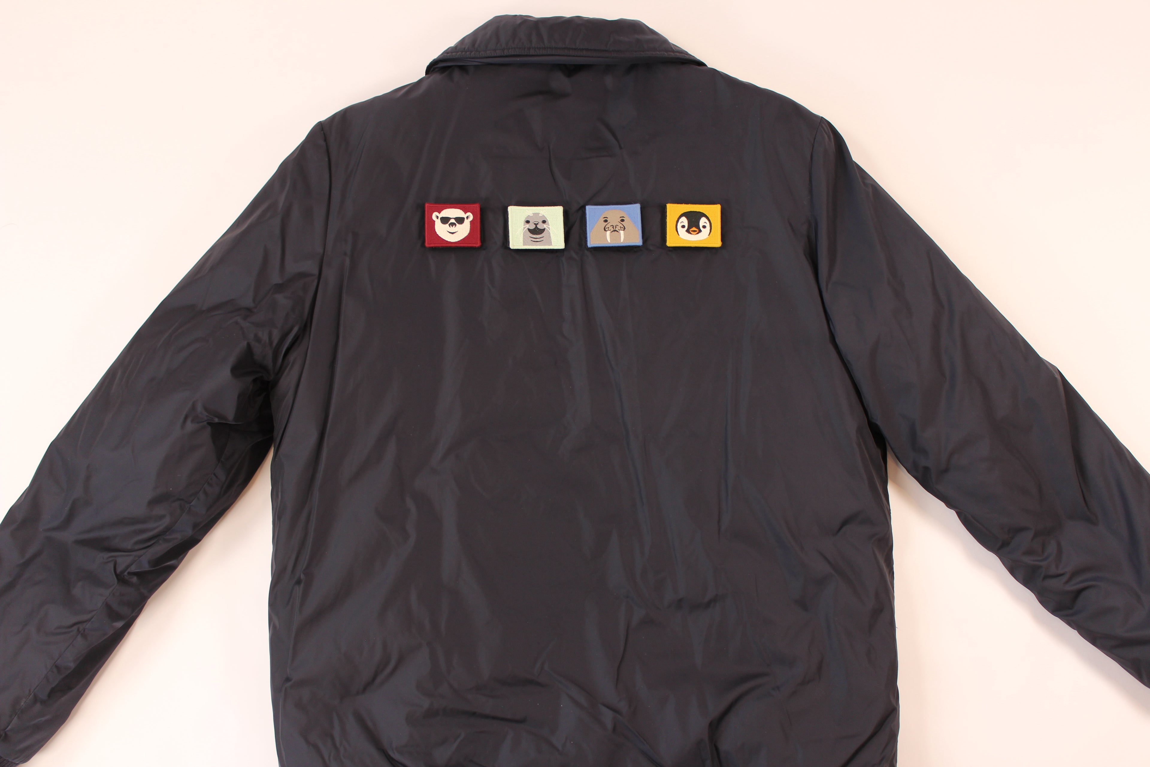 Acne Studios Face Patch Padded Bomber Jacket 'Navy'