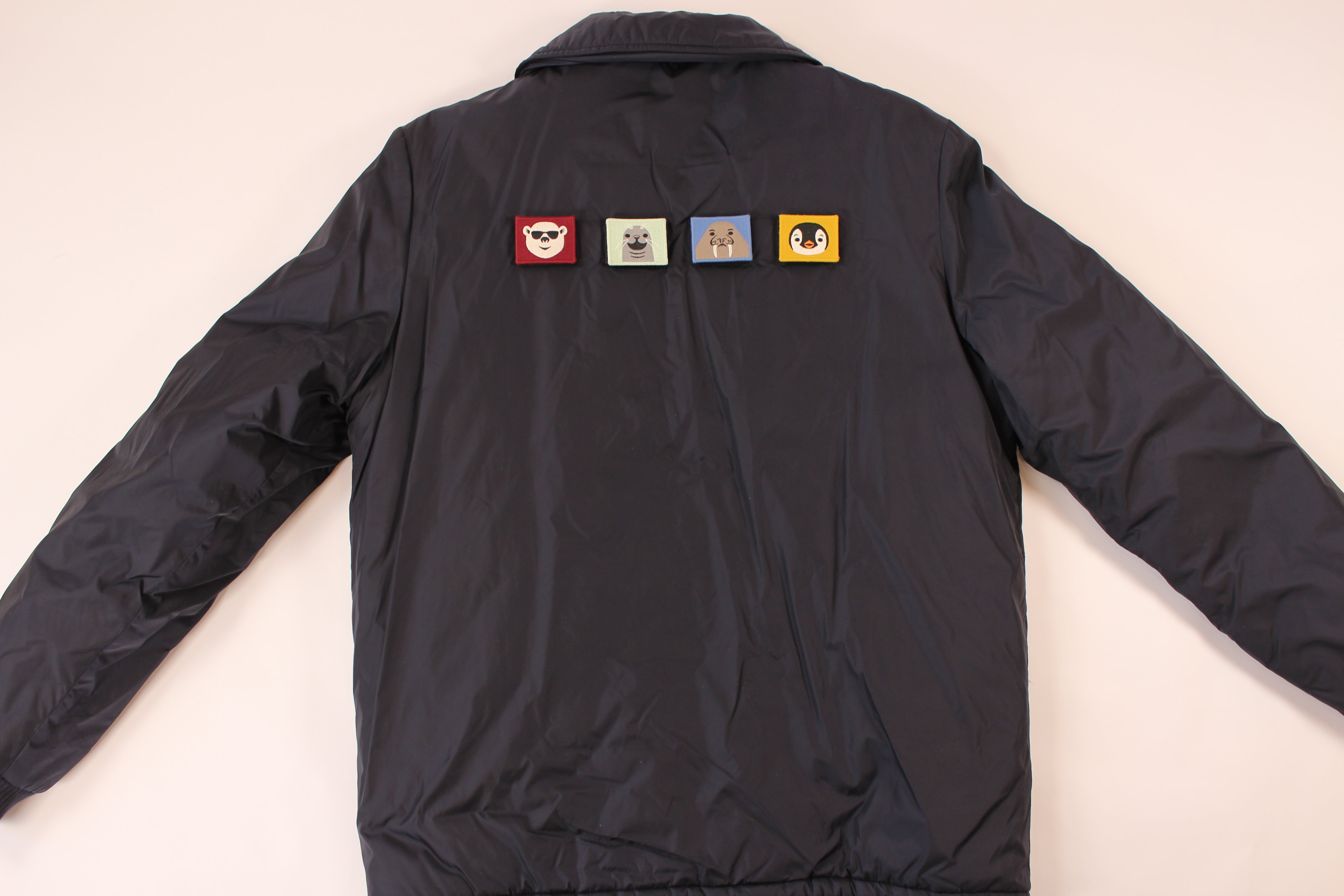 Acne Studios Face Patch Padded Bomber Jacket 'Navy' – Up The Block NYC
