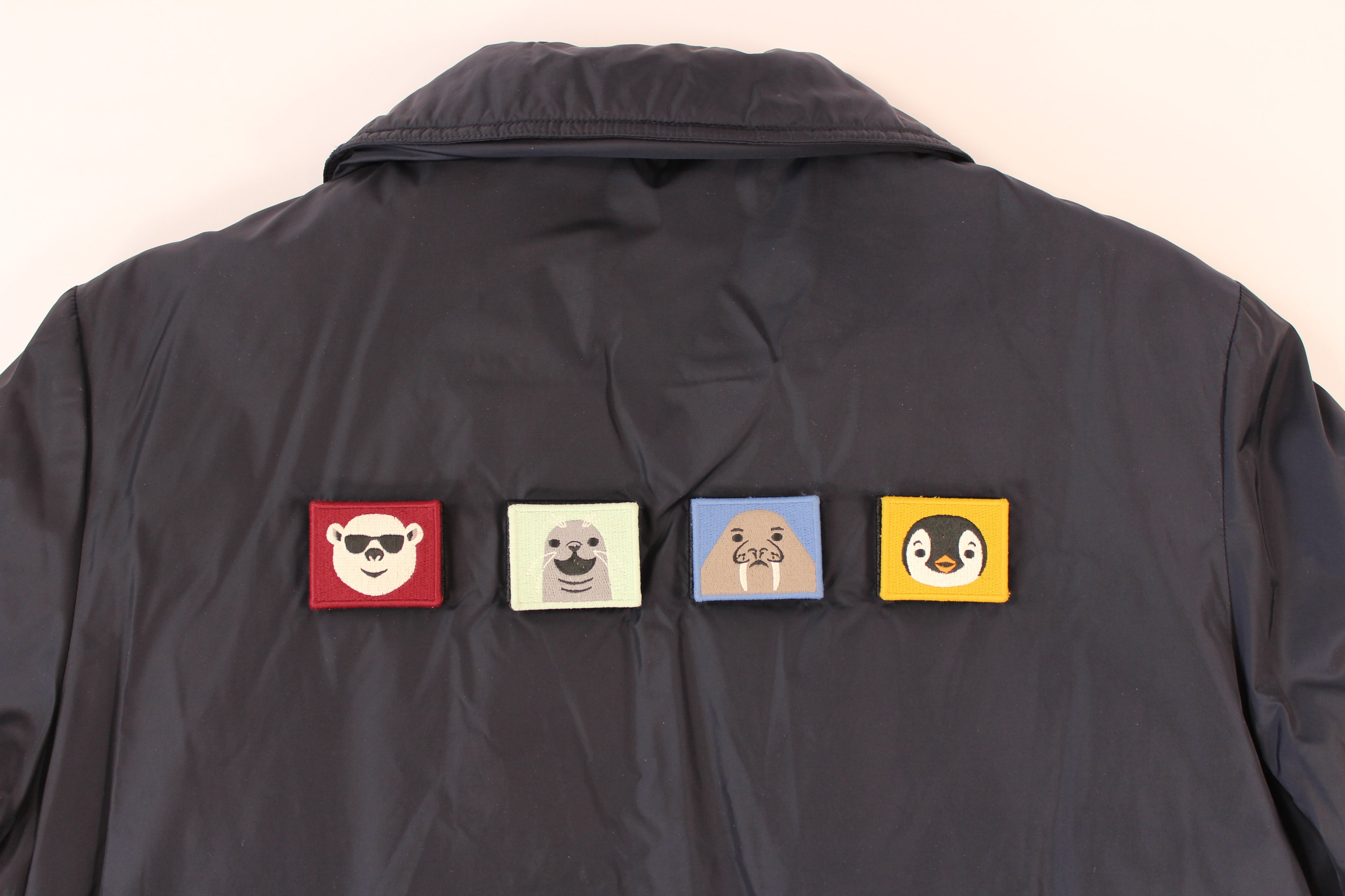 Acne Studios Face Patch Padded Bomber Jacket 'Navy'